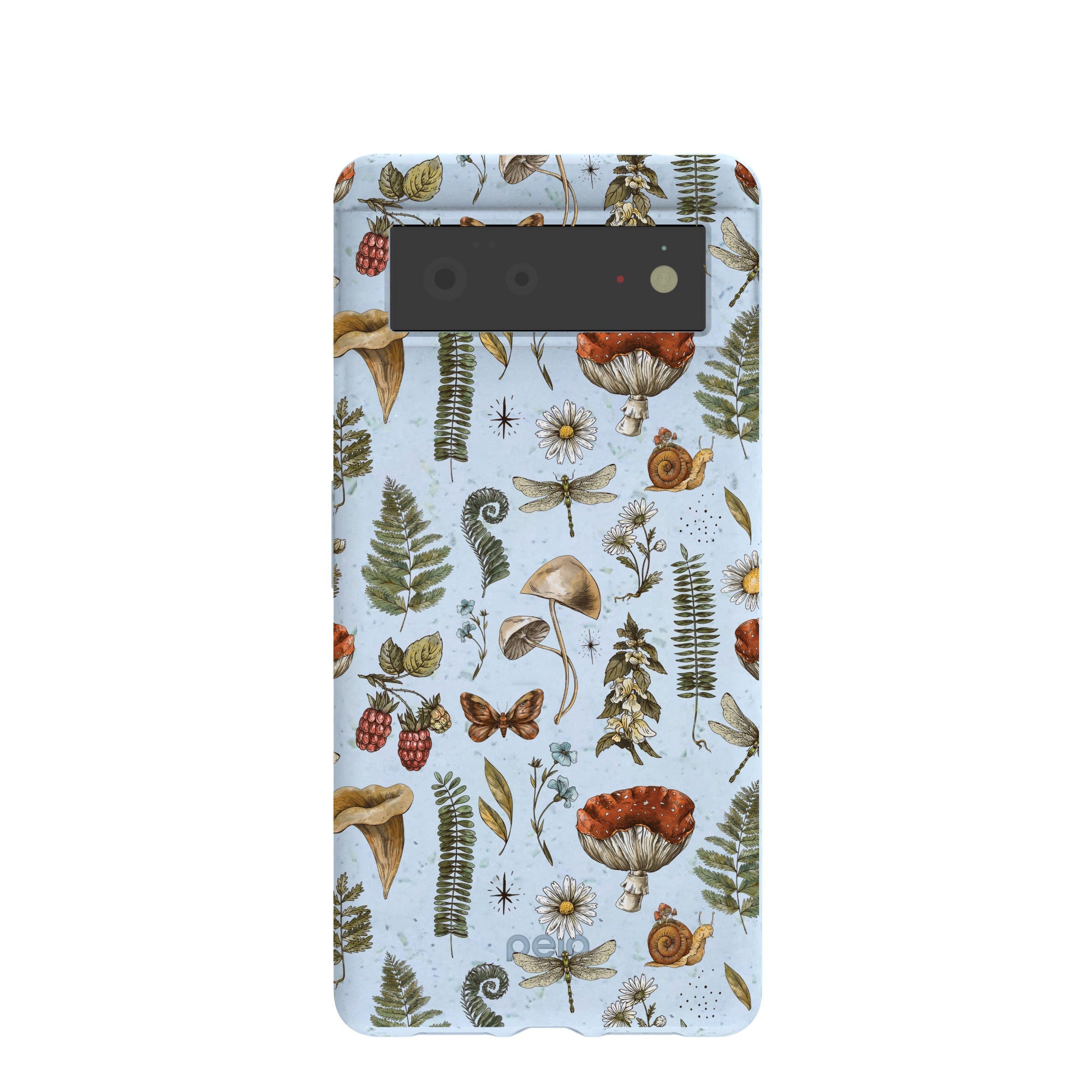 Powder Blue Nature walks Google Pixel 6 Case Refurbished - Pela Case refurbished available on Cerqular
