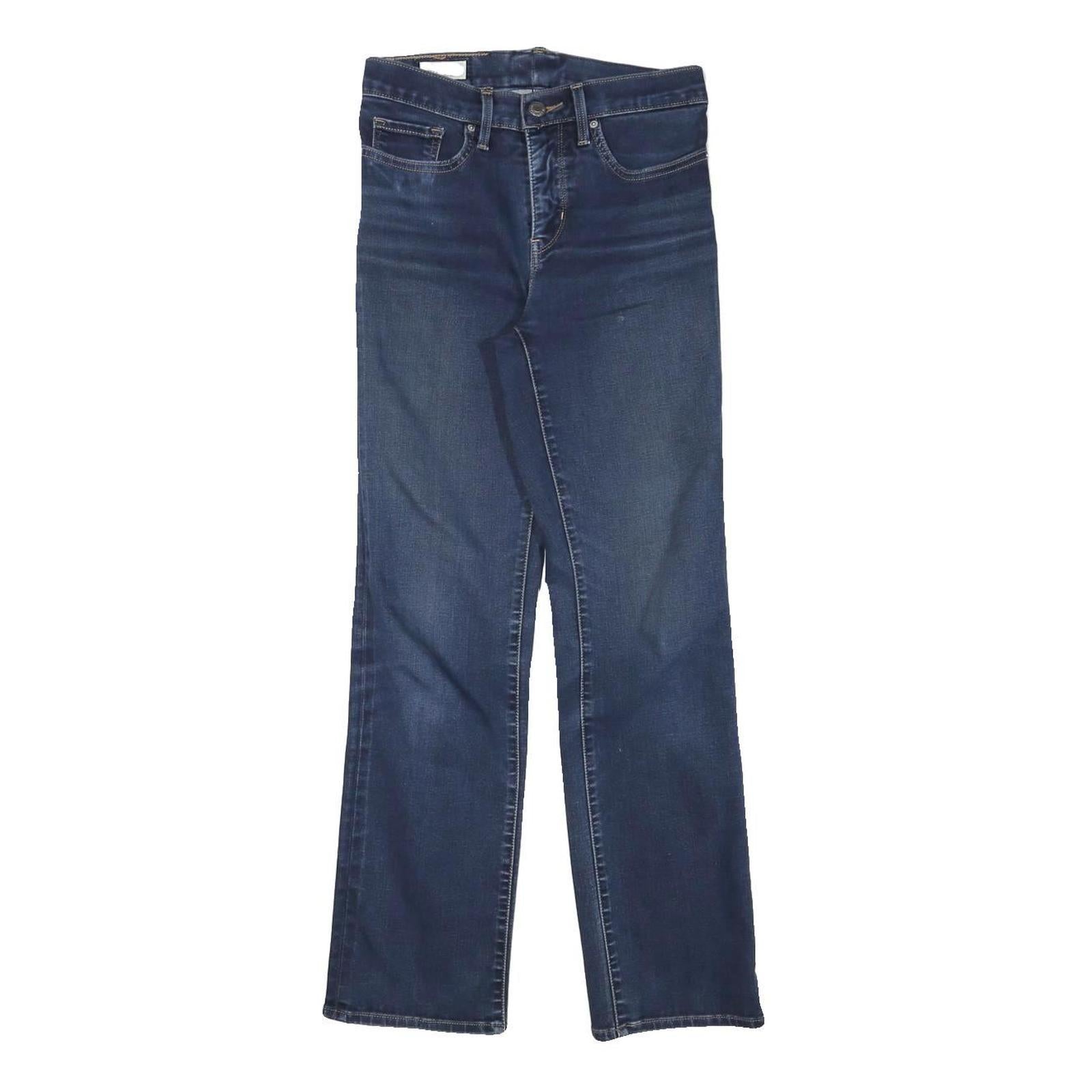 LEVI'S Womens Jeans Blue Regular Straight Denim Medium W26 L28 Classic Fit Zip Refurbished - N/A refurbished available on Cerqular