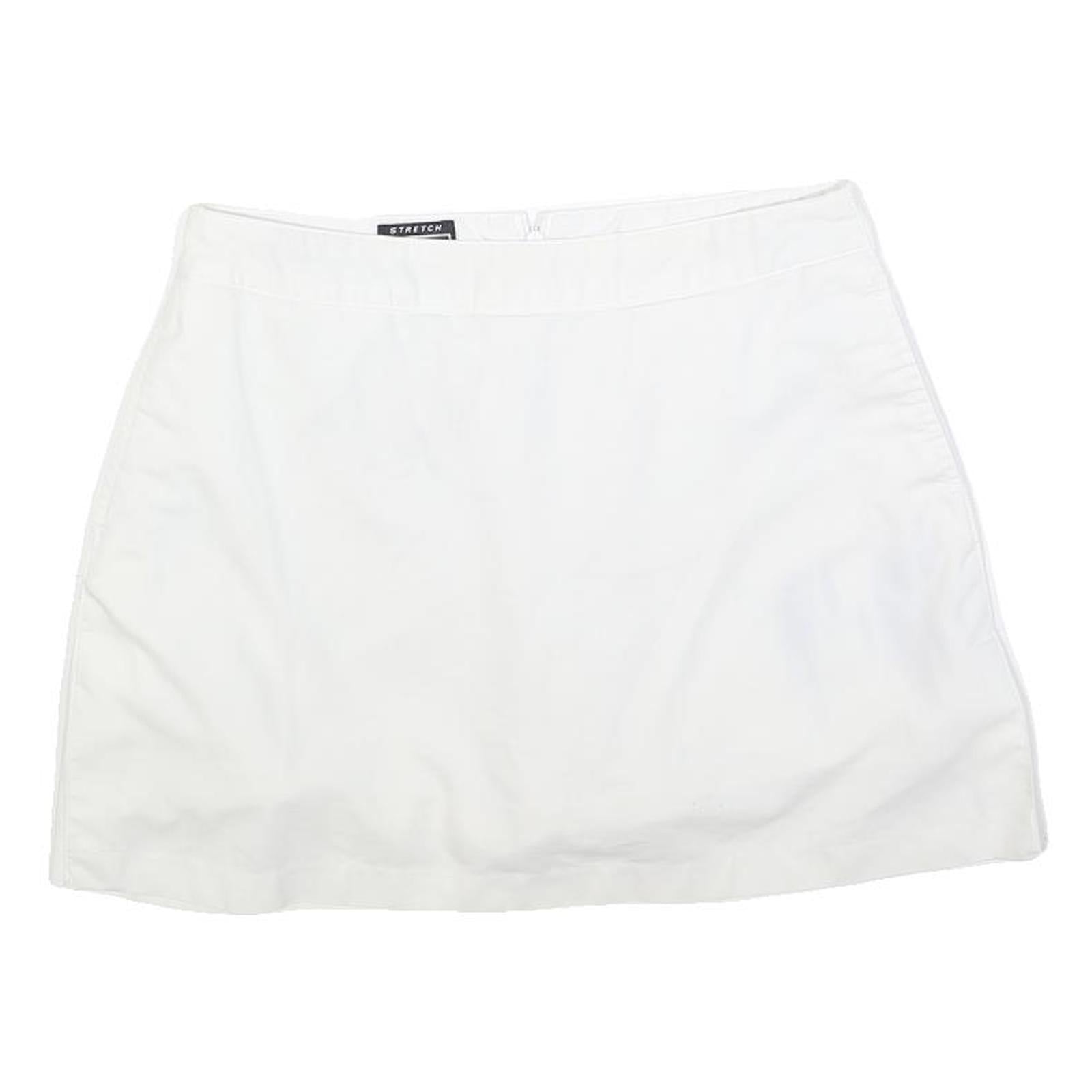 ADIDAS Womens White Cotton Blend Mini Skort S Sports Casual Stretch Fit Refurbished - N/A refurbished available on Cerqular