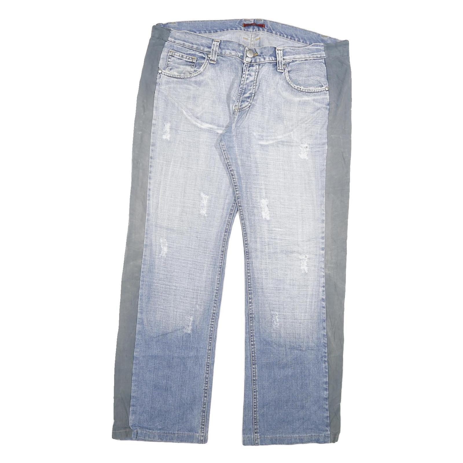 ANGEL DEVIL Womens Jeans Blue Grey Regular Straight Denim Light W42 L33 Angel Refurbished - N/A refurbished available on Cerqular