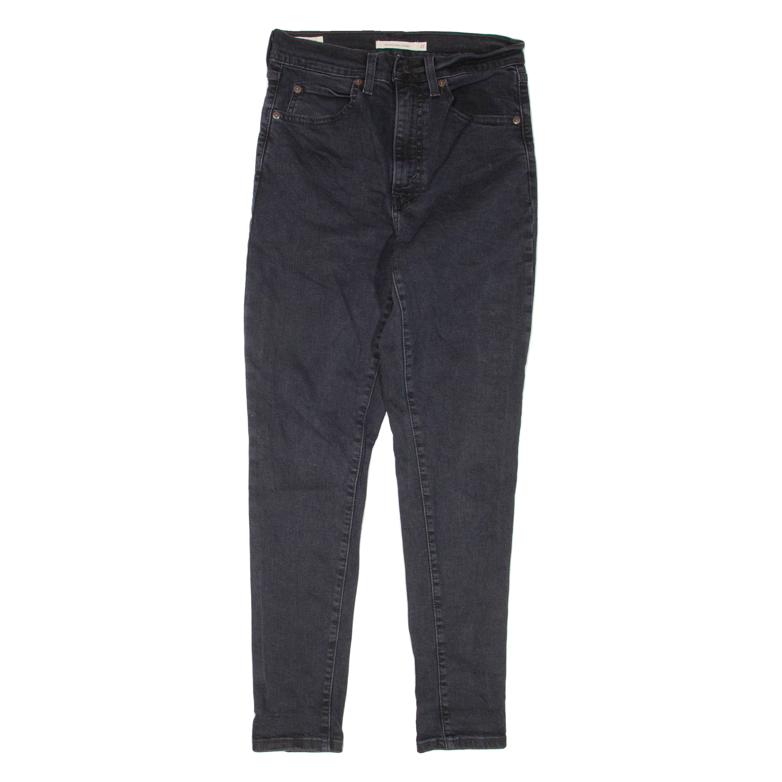 LEVI'S Retro High Womens Jeans Black Regular Skinny W27 L29 Refurbished - N/A refurbished available on Cerqular