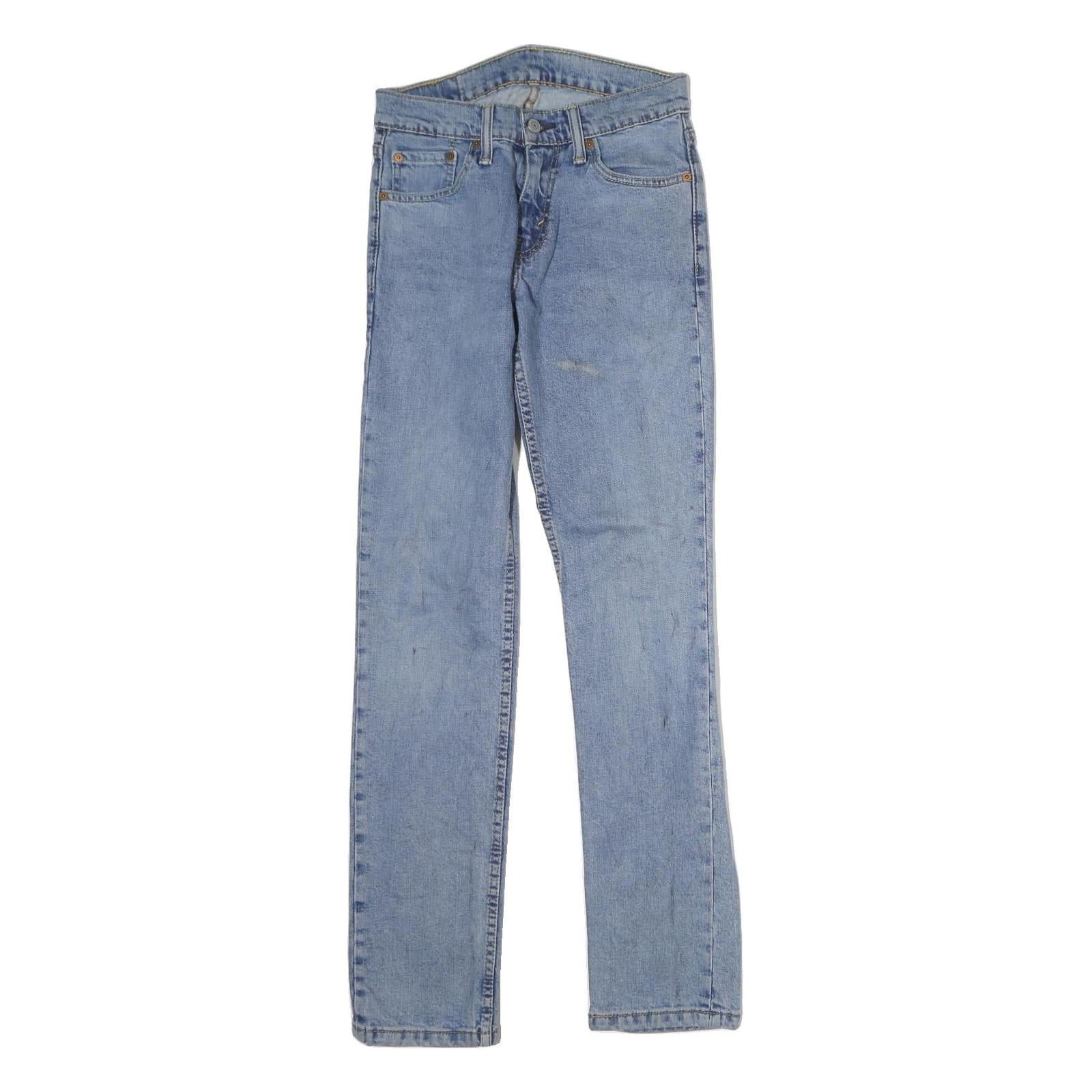 LEVI'S Mens Slim Blue Jeans Denim Medium W28 L30 Casual Classic Zip Pockets Refurbished - N/A refurbished available on Cerqular