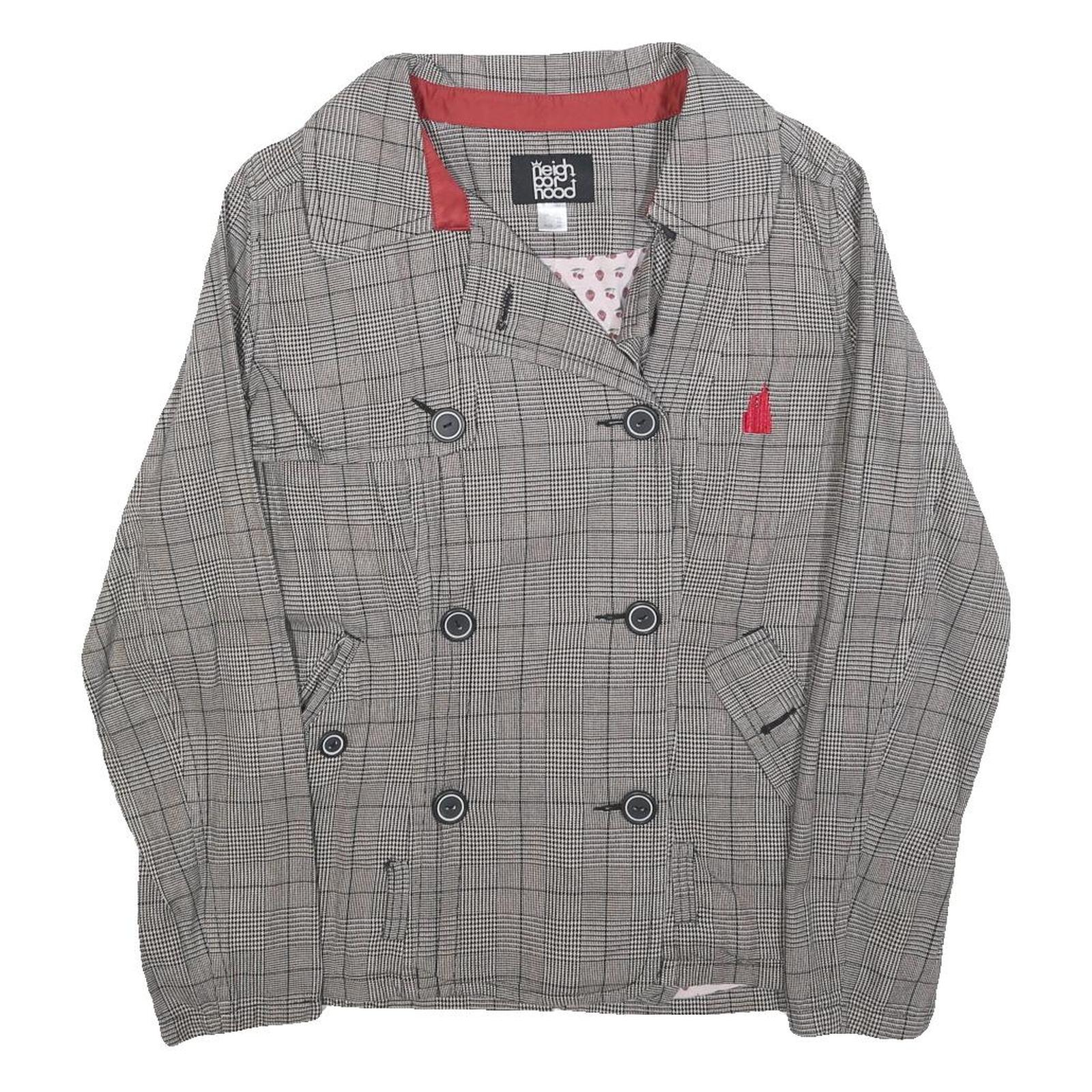 Buy NEIGHBORHOOD Womens Grey Button Double Breasted Cotton Blend Jacket UK 14 Refurbished - $48.09 NEIGHBORHOOD Womens Grey Button Double Breasted Cotton Blend Jacket UK 14 Refurbished - N/A refurbished available on Cerqular