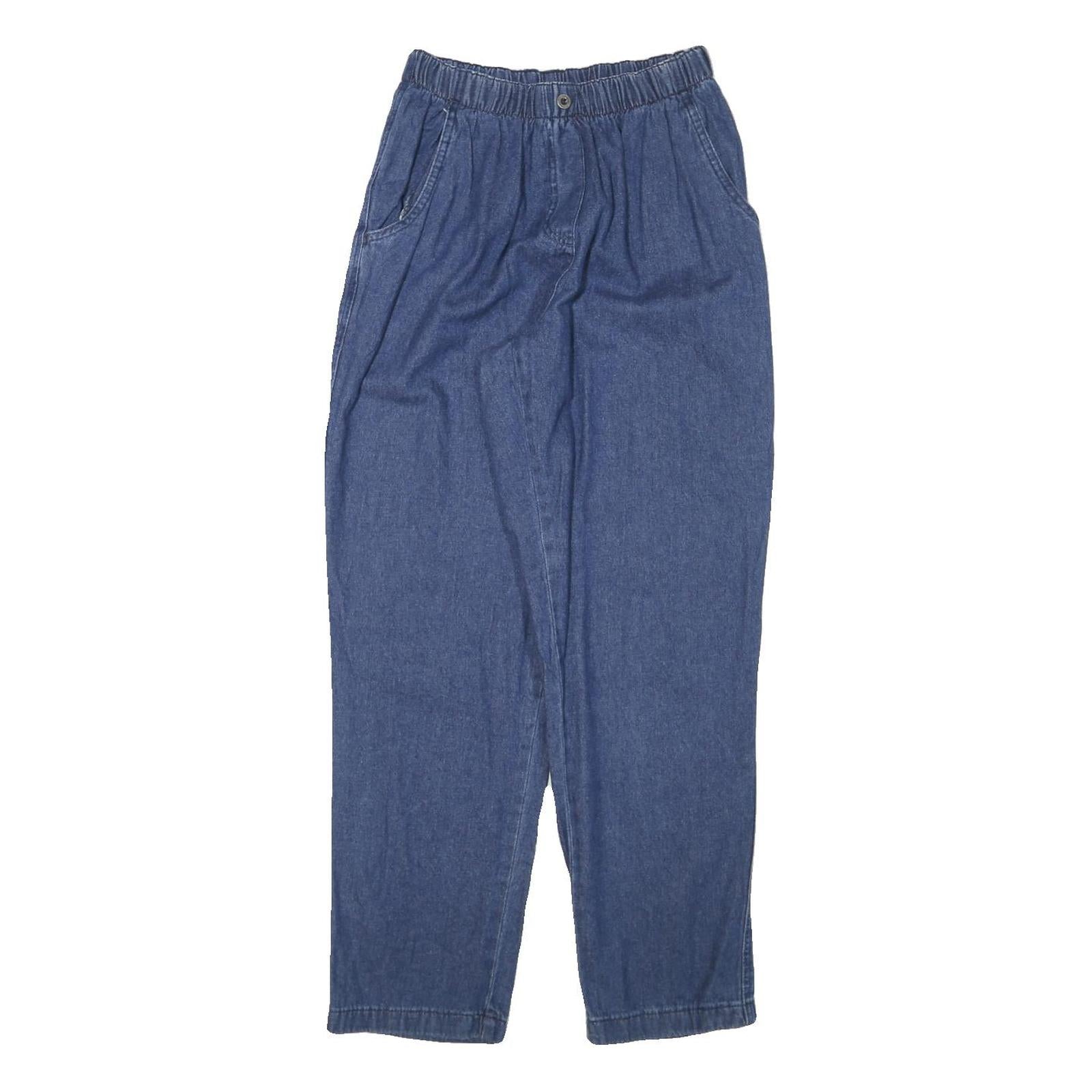 BONWORTH Womens Jeans Blue Relaxed Straight Denim W24 L29 Elastic Waist Refurbished - N/A refurbished available on Cerqular