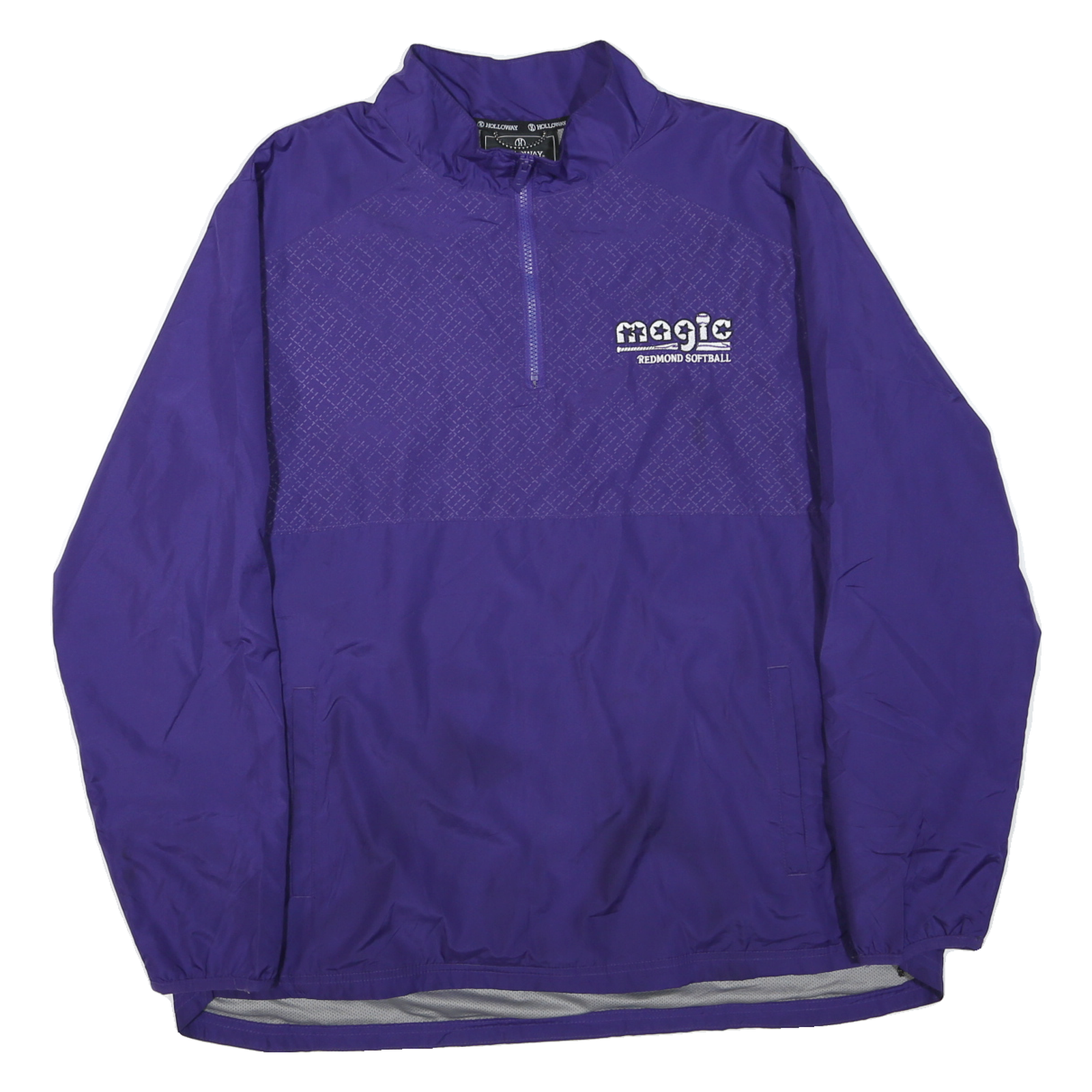 HOLLOWAY Mens Purple XL Polyester Blend Jacket Windbreaker Zip Front Sports Refurbished - N/A refurbished available on Cerqular