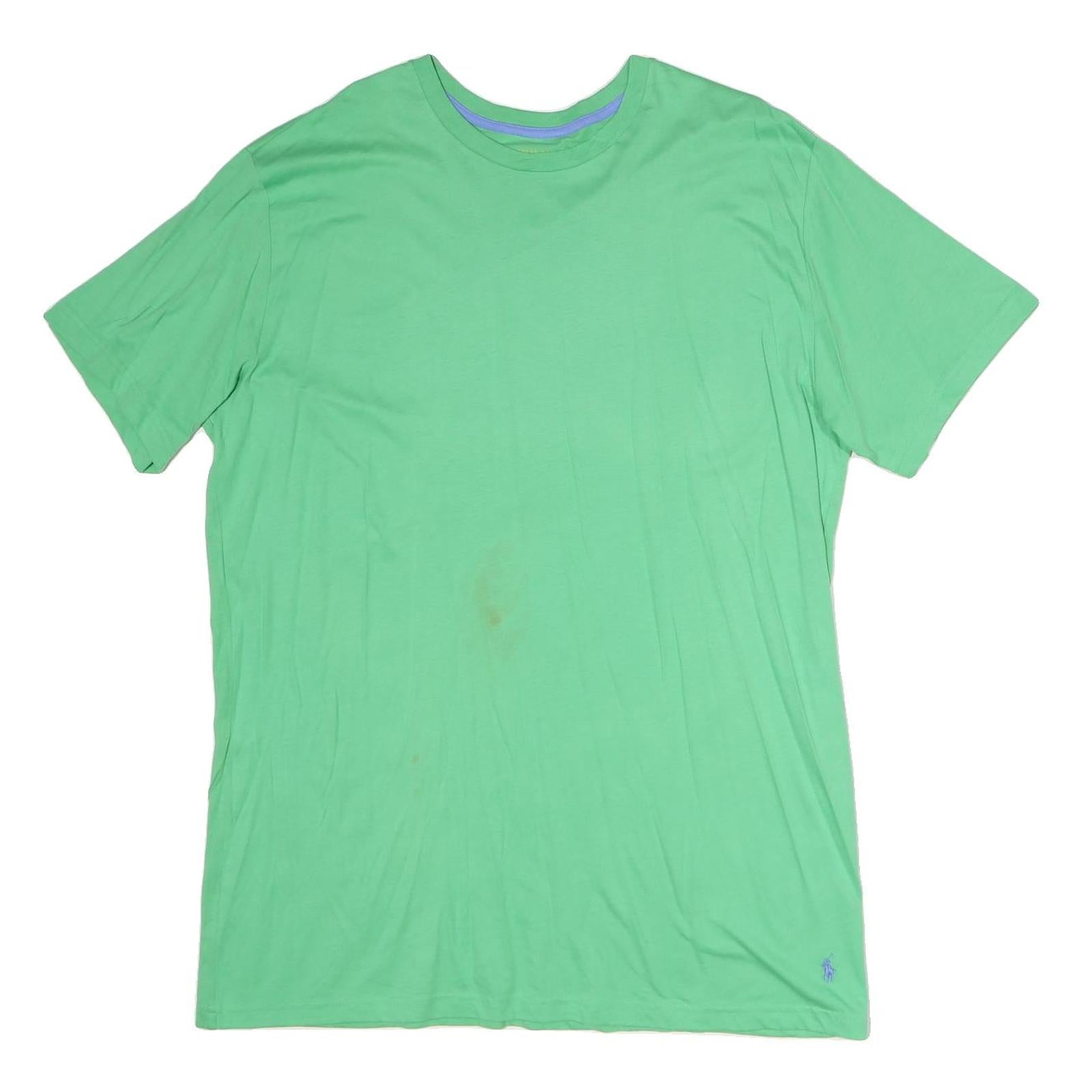 POLO RALPH LAUREN Mens Green Cotton T-Shirt XL Short Sleeve Crew Neck Classic Refurbished - N/A refurbished available on Cerqular