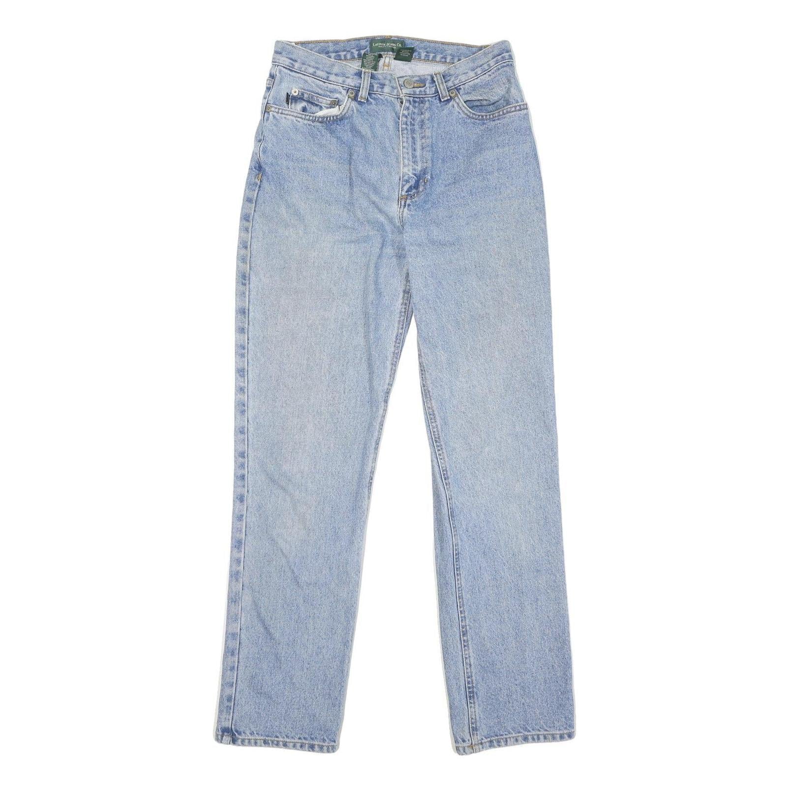 LAUREN RALPH LAUREN Womens Jeans Blue Classic Straight Denim Light W28 L31 Refurbished - N/A refurbished available on Cerqular