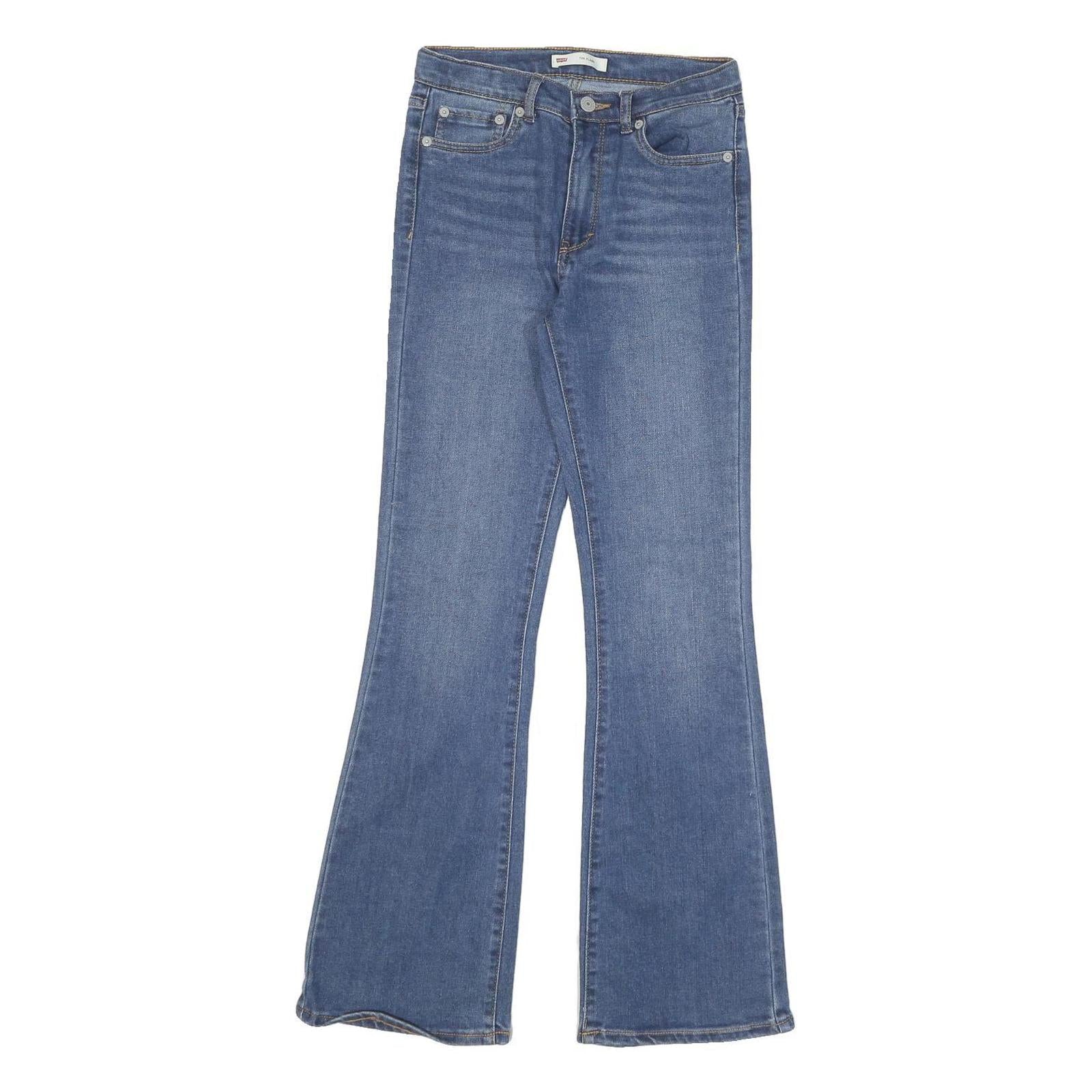 LEVI'S 726 Womens Jeans Blue Regular Flared Denim Medium W25 L29 Classic Fit Zip Refurbished - N/A refurbished available on Cerqular