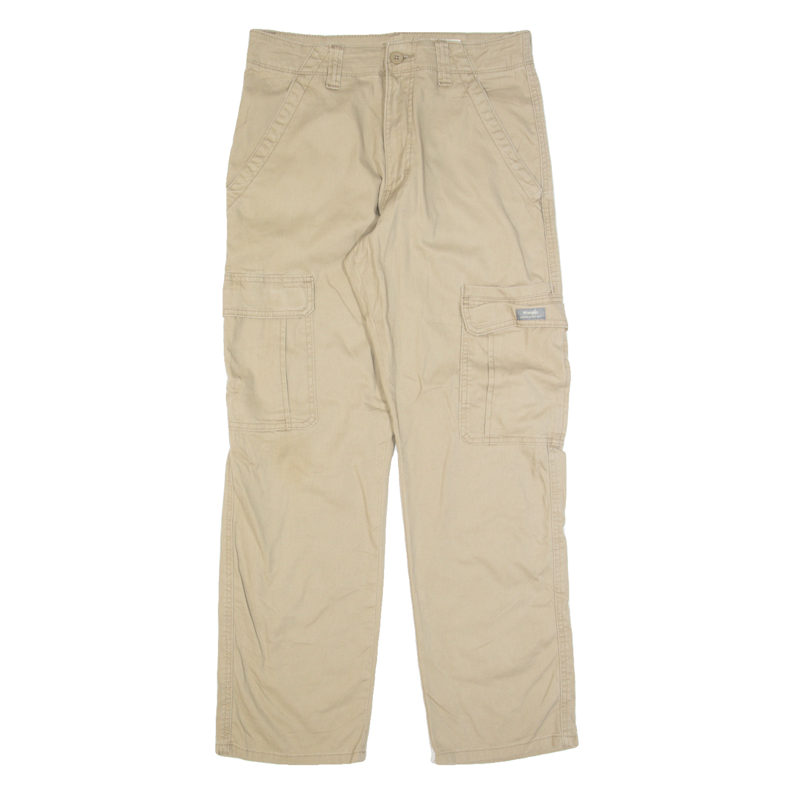 WRANGLER Cargo Mens Trousers Beige Relaxed Straight W30 L28 Refurbished - N/A refurbished available on Cerqular