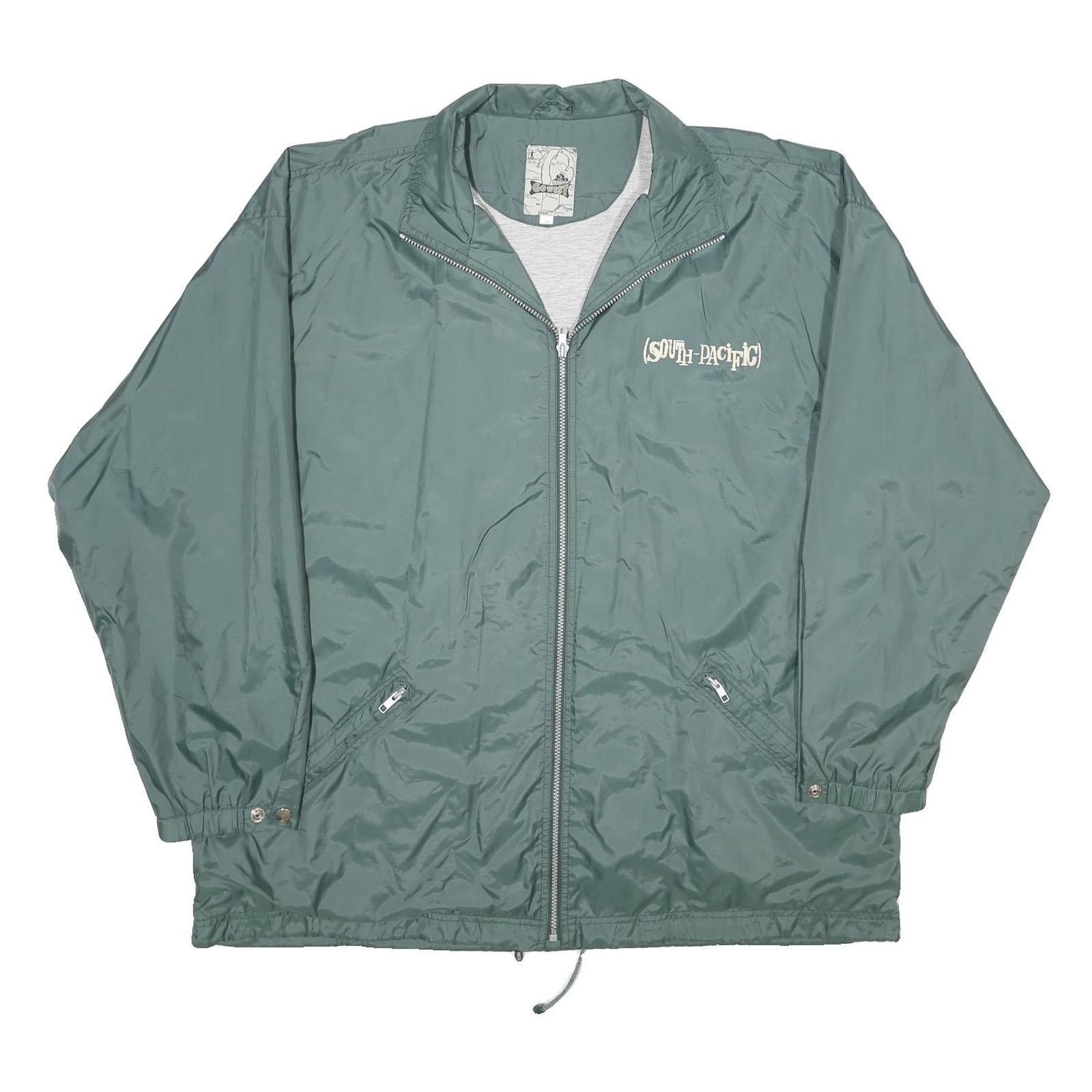 Buy GO WEST Mens Green Nylon South Pacific Jacket XL Windbreaker Zip Pockets Refurbished - $37.69 GO WEST Mens Green Nylon South Pacific Jacket XL Windbreaker Zip Pockets Refurbished - N/A refurbished available on Cerqular