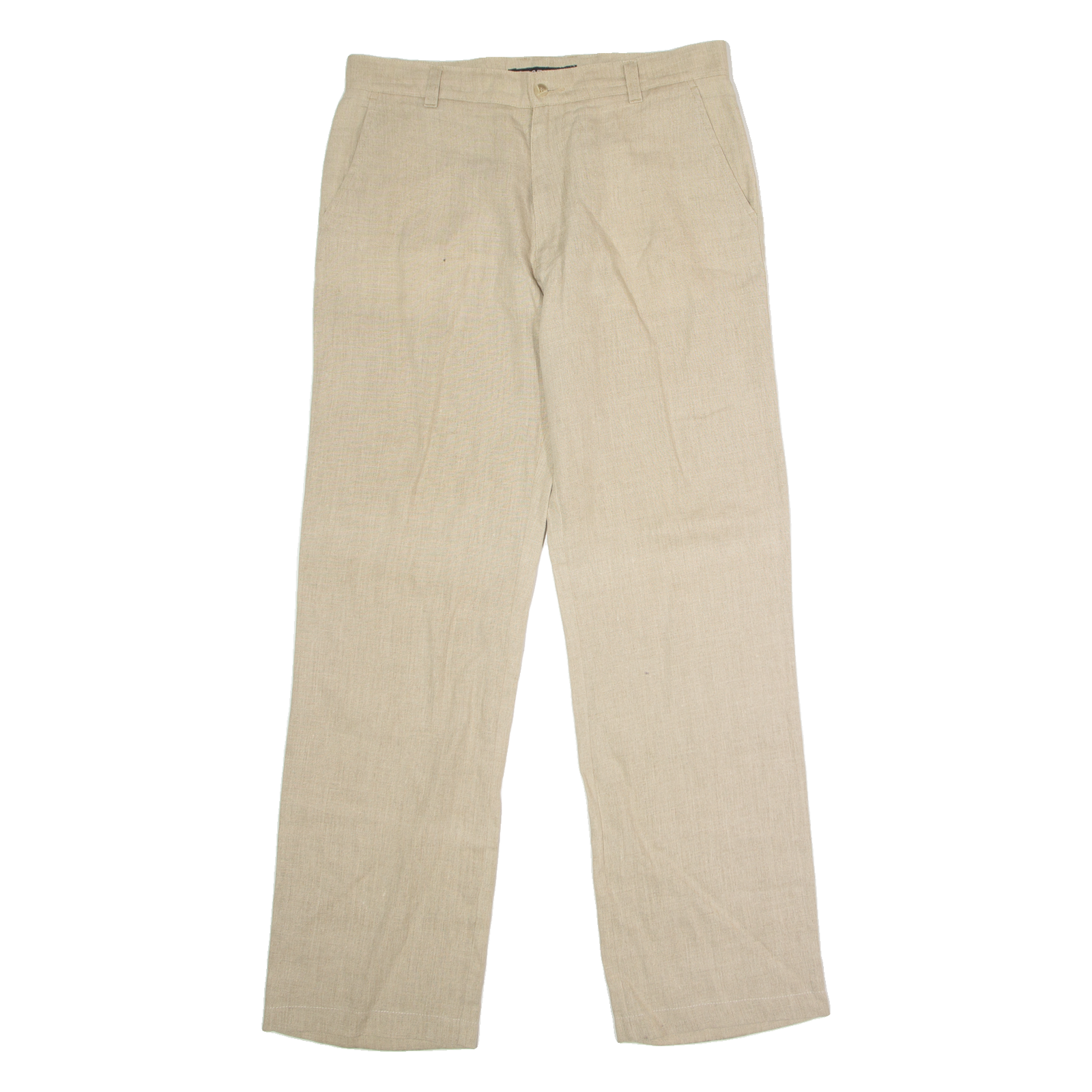 DOCKLAND Mens Trousers Beige Regular Straight W36 L32 Refurbished - N/A refurbished available on Cerqular