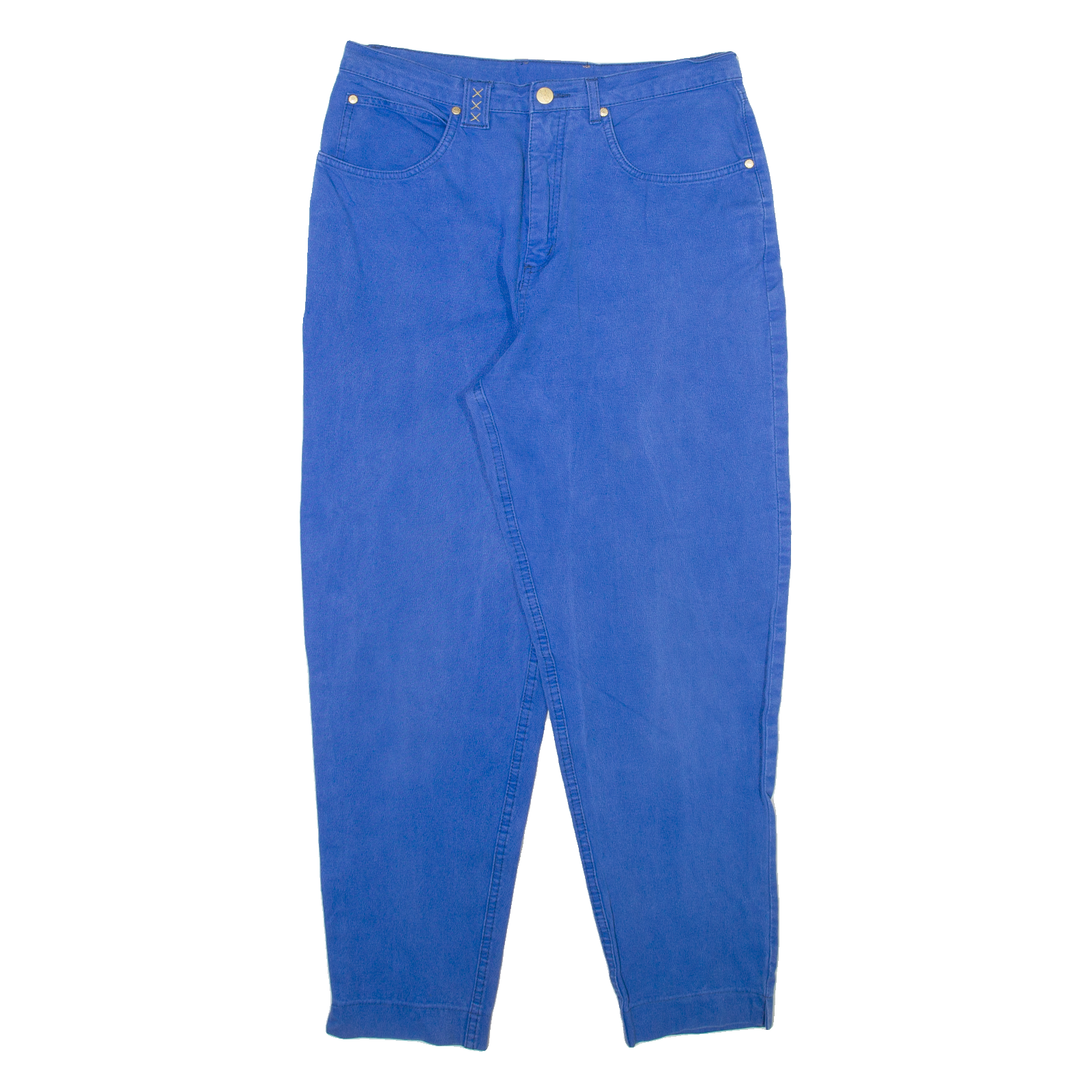 DISMERO Womens Trousers Blue Relaxed Tapered W30 L28 Refurbished - N/A refurbished available on Cerqular