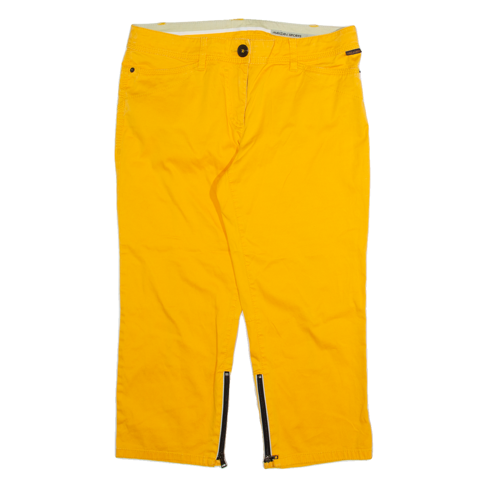 MARC CAIN SPORTS Mens Trousers Yellow Regular Straight W32 L22 Refurbished - N/A refurbished available on Cerqular