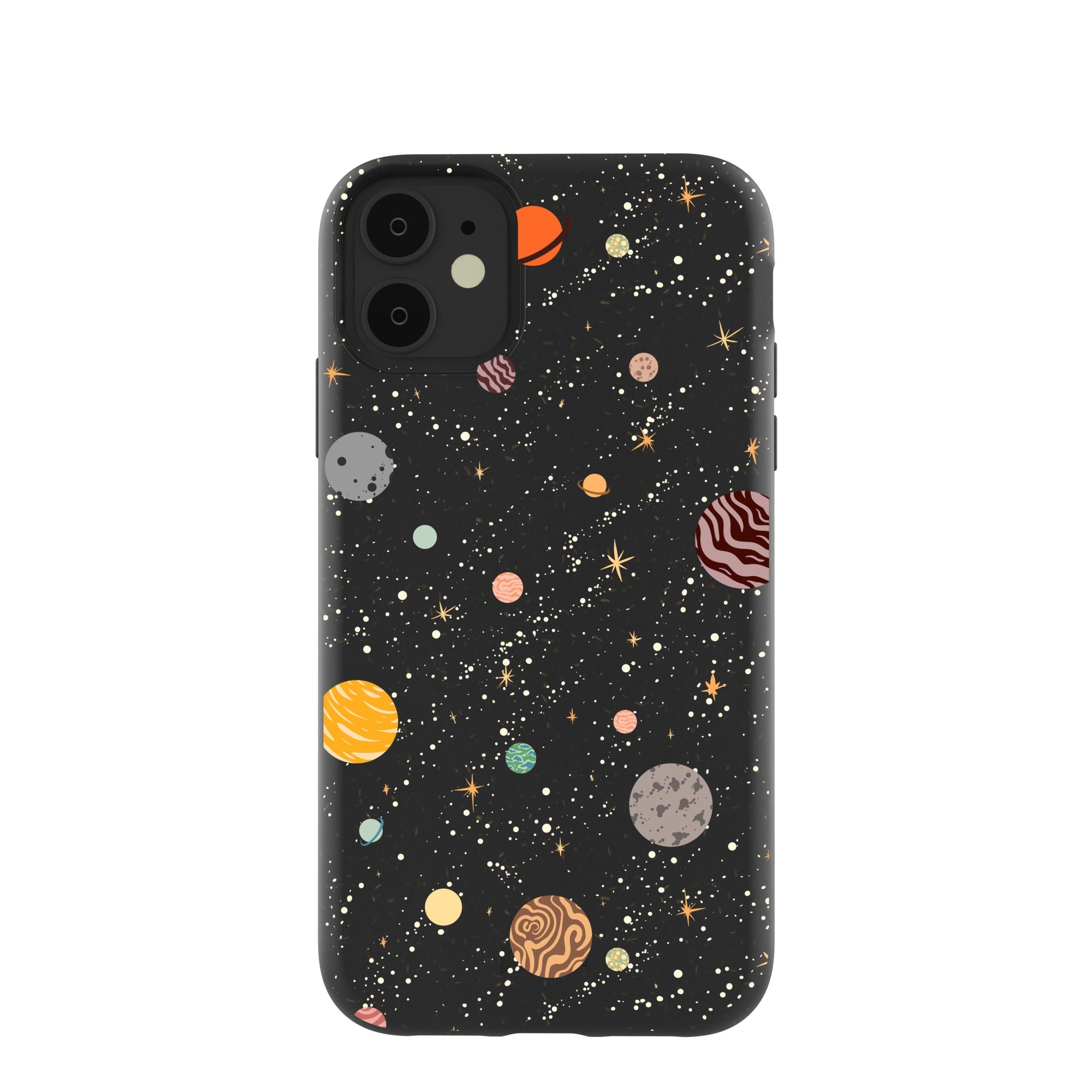 Black Galactic Glow iPhone 11 Case Refurbished - Pela Case refurbished available on Cerqular