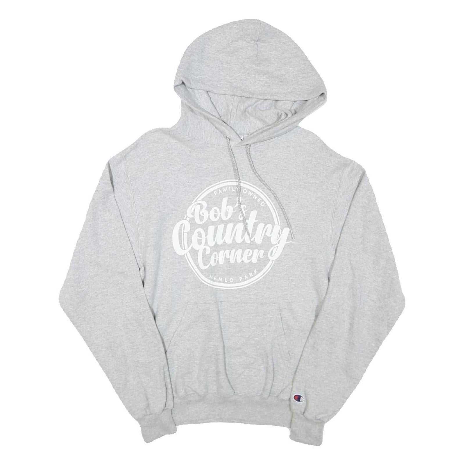 Buy CHAMPION Mens Grey Bob's Country Corner Pullover Hoodie S Cotton Blend Logo Refurbished - $33.79 CHAMPION Mens Grey Bob's Country Corner Pullover Hoodie S Cotton Blend Logo Refurbished - N/A refurbished available on Cerqular