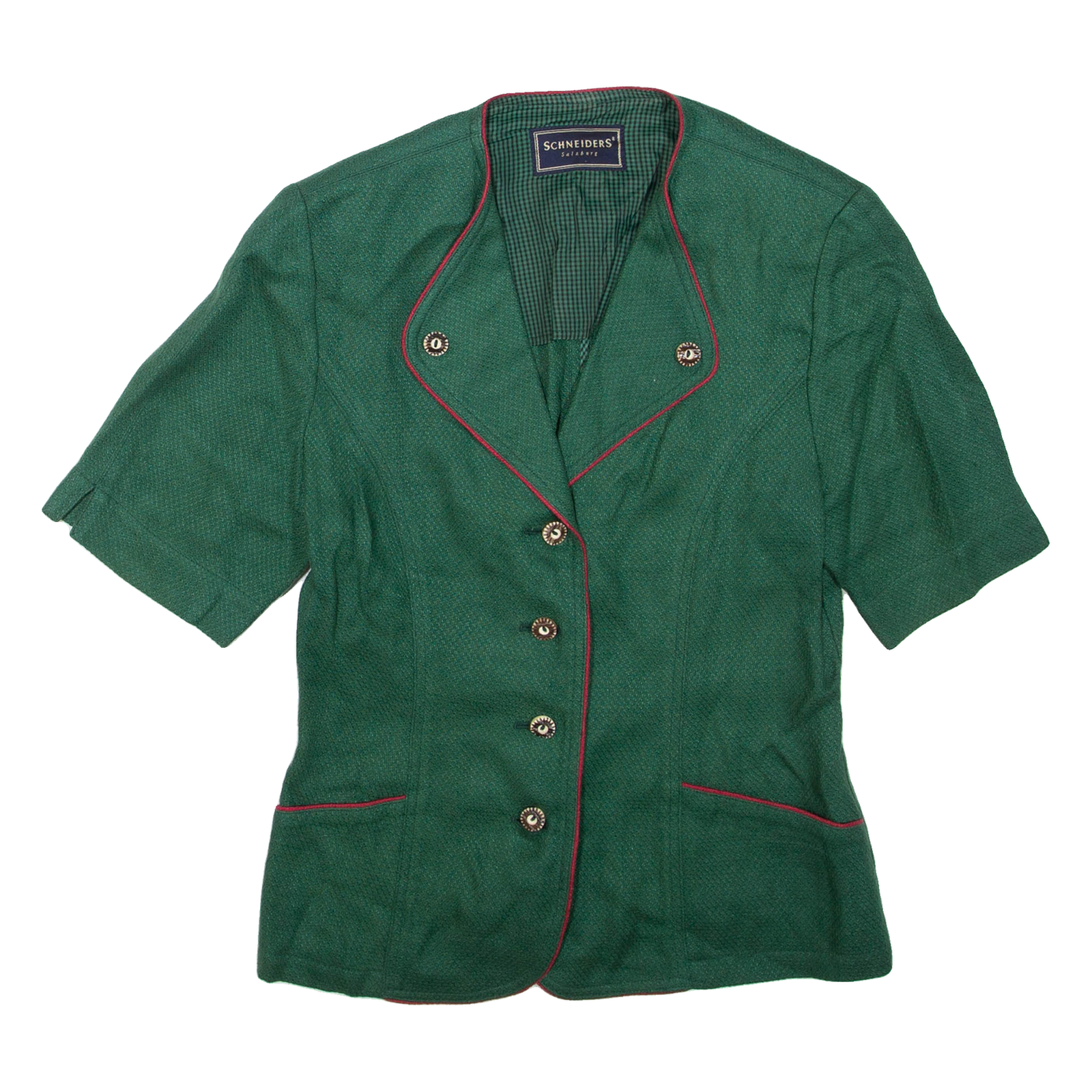 SCHNEIDERS Short Sleeve Womens Jacket Green UK 12 Refurbished - N/A refurbished available on Cerqular