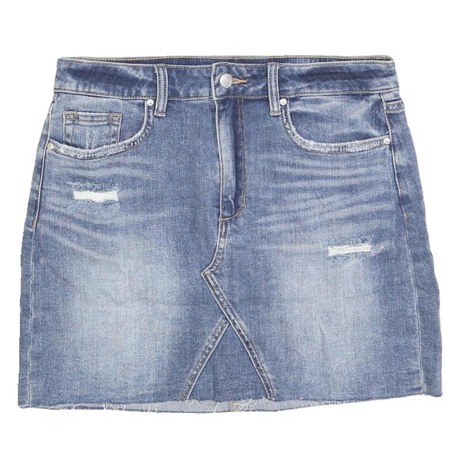 JOE'S Womens Blue Denim Mini Cotton Blend Skirt Size M Distressed Five Pocket Refurbished - N/A refurbished available on Cerqular