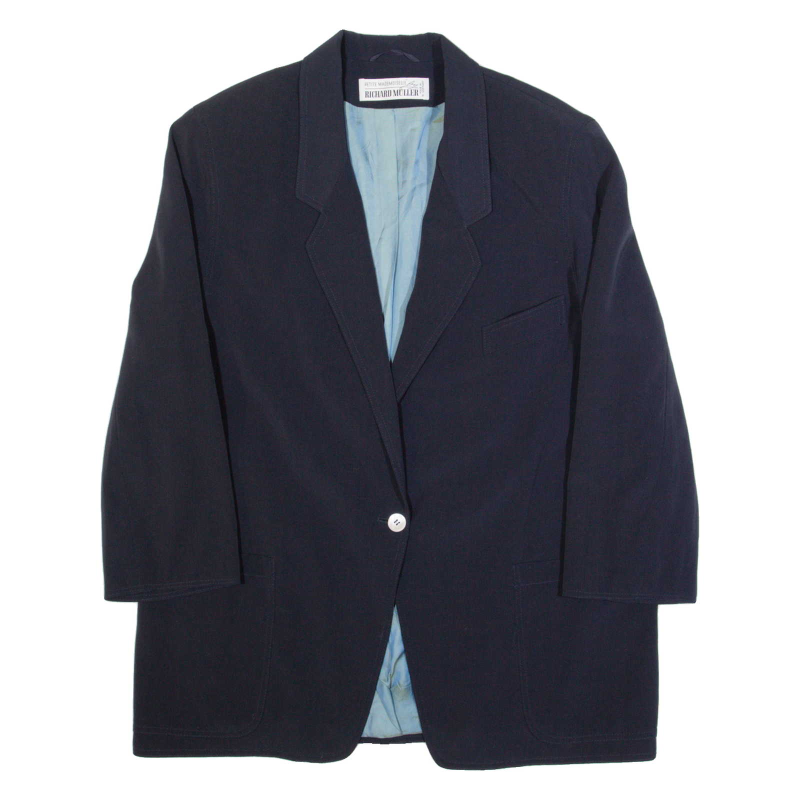 Buy RICHARD MULLER Womens Blazer Jacket Blue Wool 90s L Refurbished - $46.79 RICHARD MULLER Womens Blazer Jacket Blue Wool 90s L Refurbished - N/A refurbished available on Cerqular