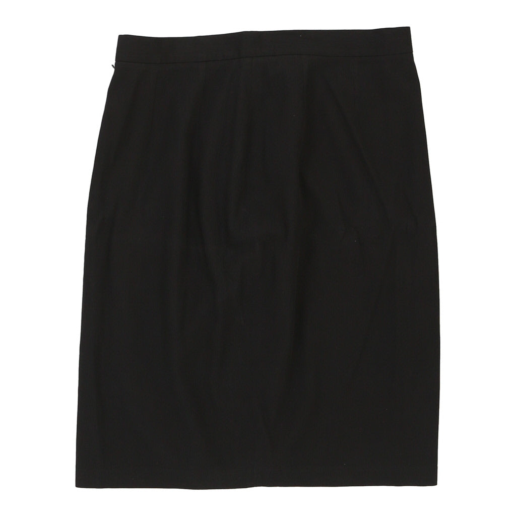 Oliver By Valentino Mini Skirt - 28W UK 8 Black Cotton Refurbished - Thrifted (note: this is a term often used to describe second- refurbished available on Cerqular