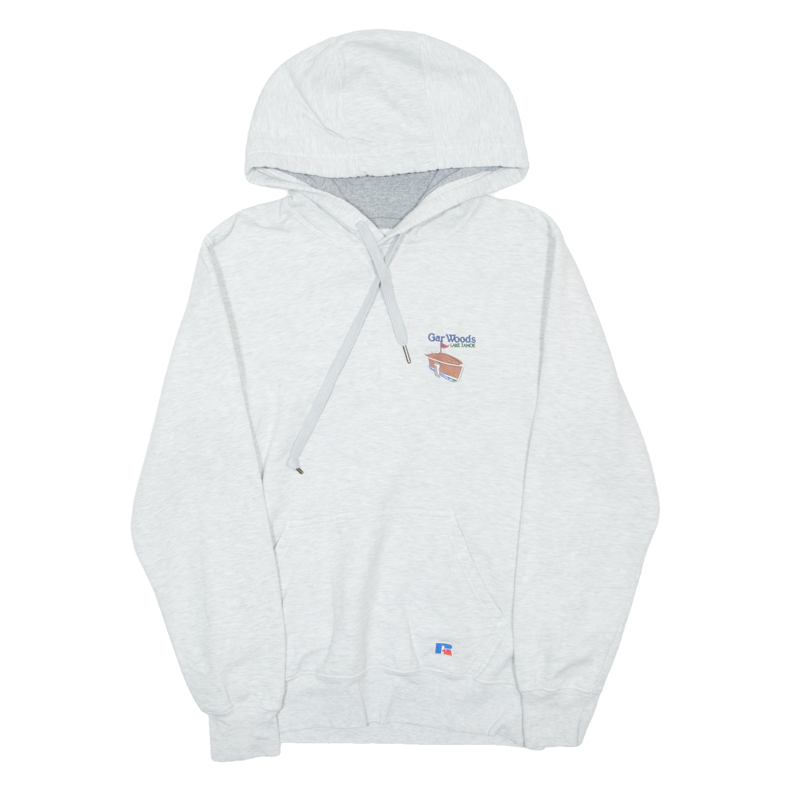 RUSSELL ATHLETIC Gar Wood Mens Grey Hoodie USA S Refurbished - N/A refurbished available on Cerqular