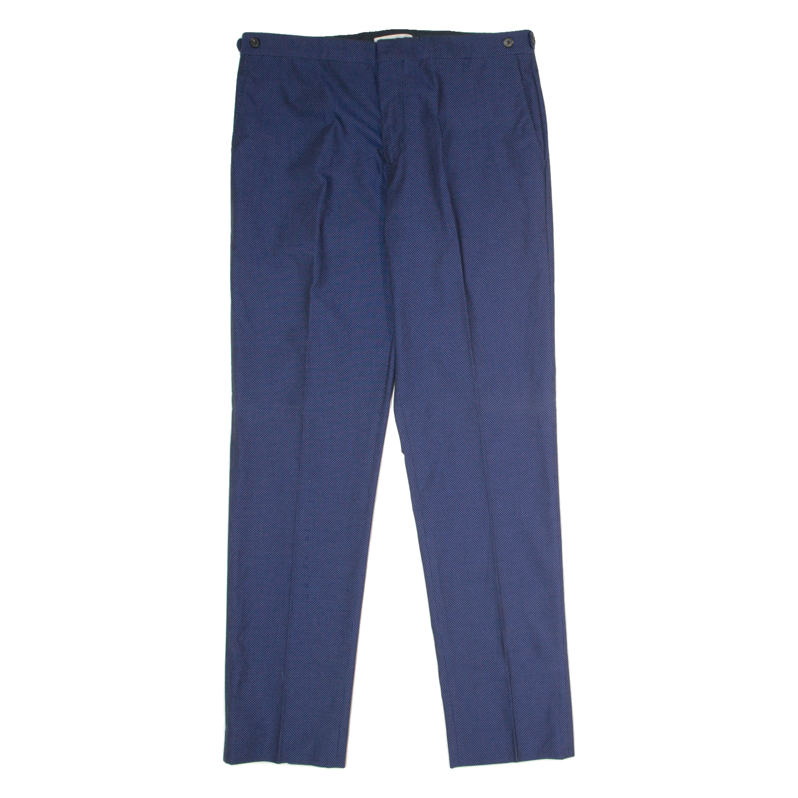 REISS Dotted Mens Trousers Blue Regular Straight W36 L34 Refurbished - N/A refurbished available on Cerqular