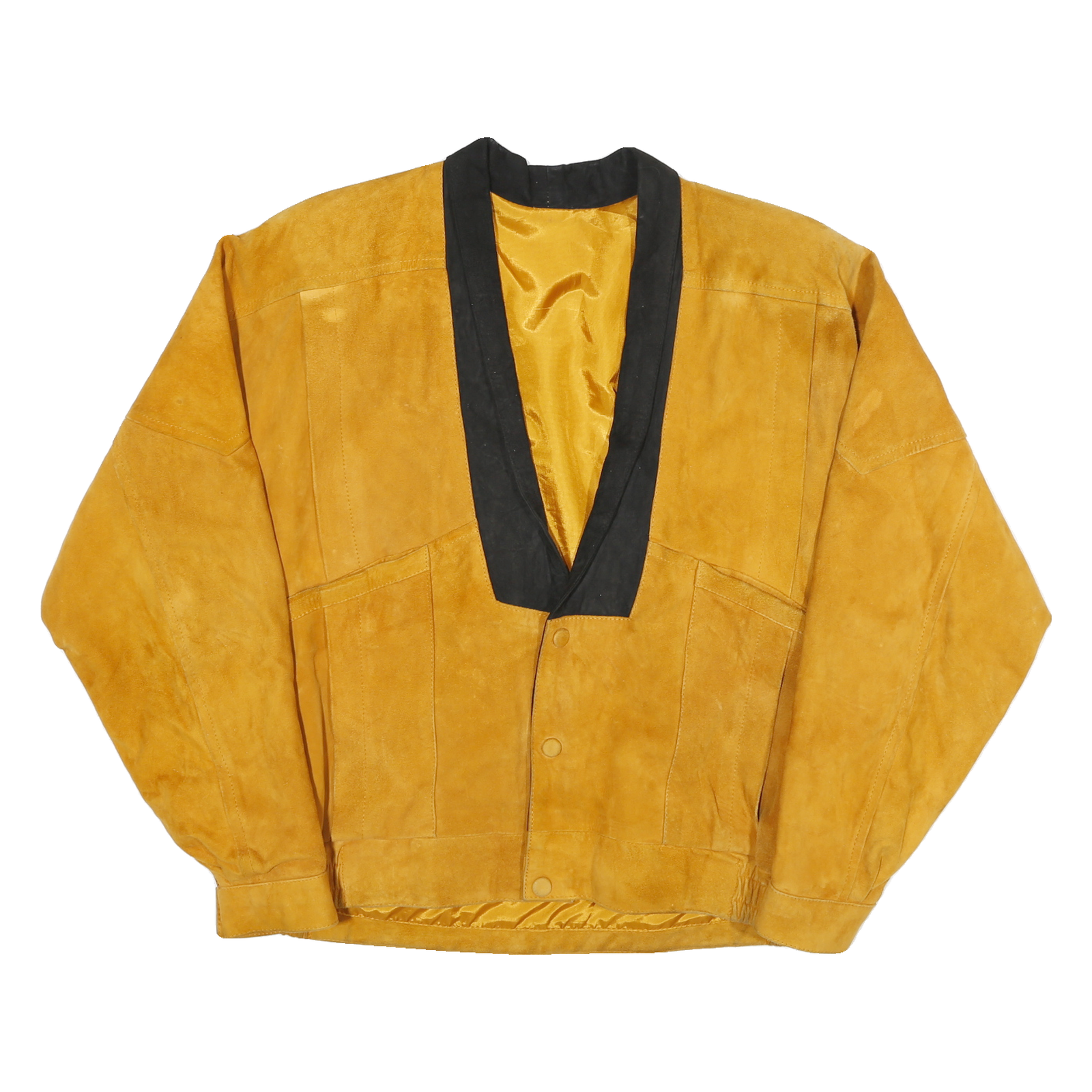 Buy PADMA Mens Yellow & Black Leather Button Jacket XL Suede Outerwear Refurbished - $41.59 PADMA Mens Yellow & Black Leather Button Jacket XL Suede Outerwear Refurbished - N/A refurbished available on Cerqular