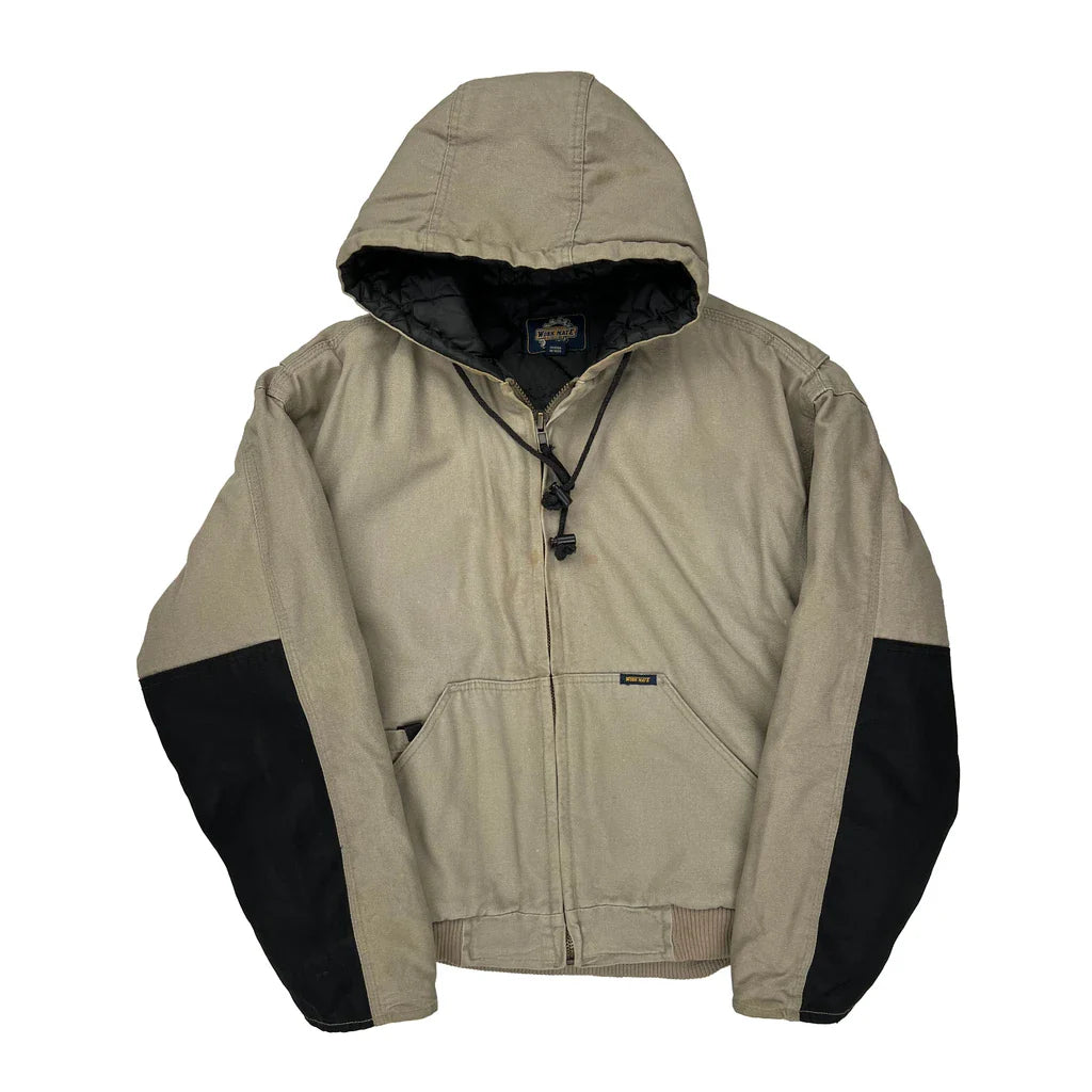 Work Mate Jacket - Large Black Polyester Refurbished - Thrifted (note: this is a term often used to describe second- refurbished available on Cerqular
