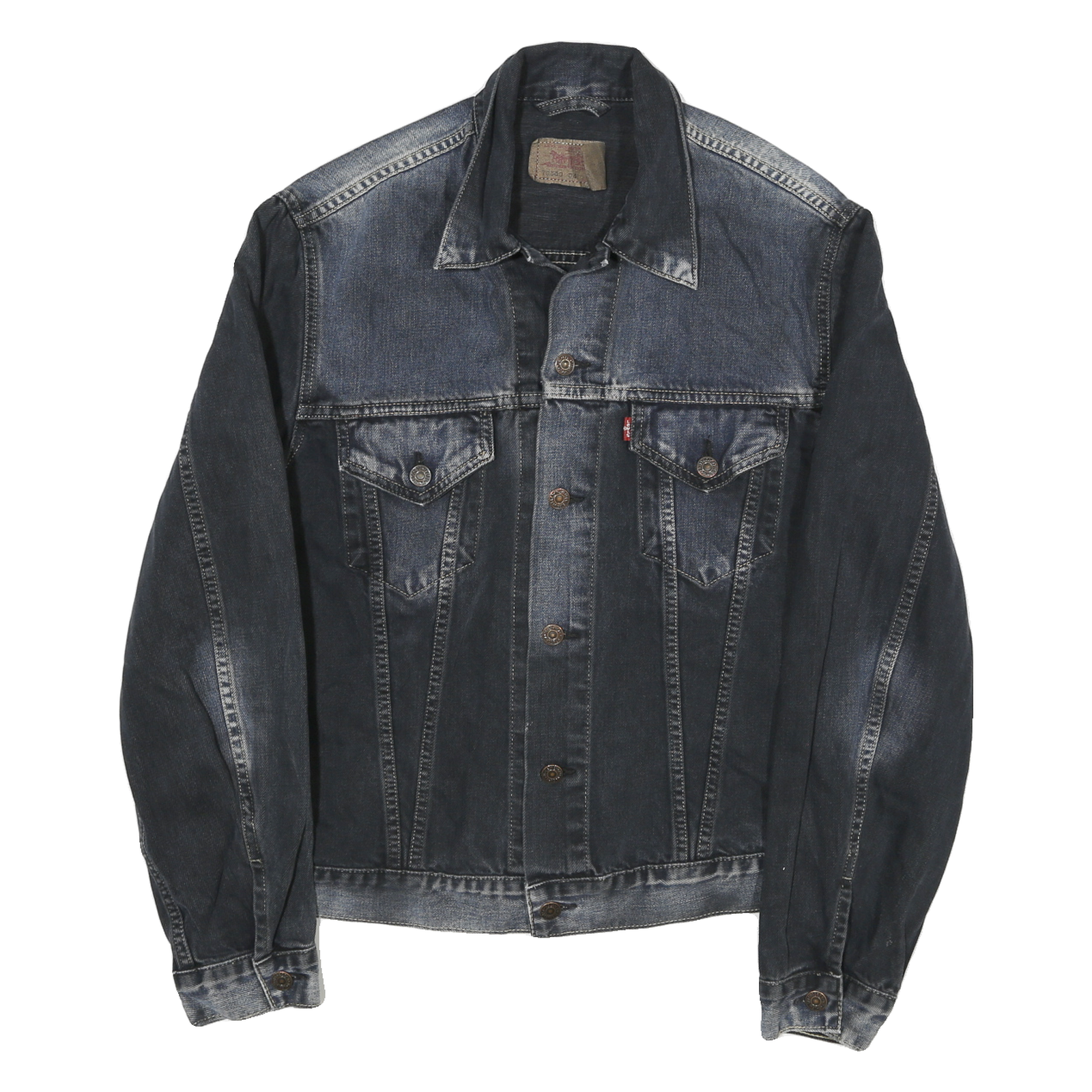 LEVI'S Womens Blue Denim Denim Jacket L Cotton Classic Button Closure Refurbished - N/A refurbished available on Cerqular