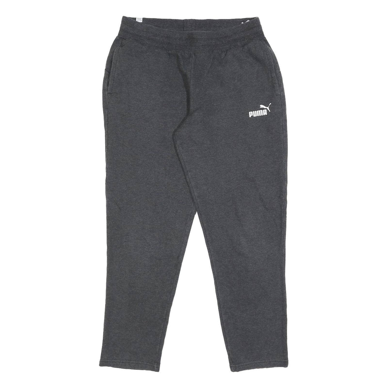 PUMA Womens Joggers Grey Slim Tapered UK 12 W28 L26 Cotton Blend Casual Wear Refurbished - N/A refurbished available on Cerqular