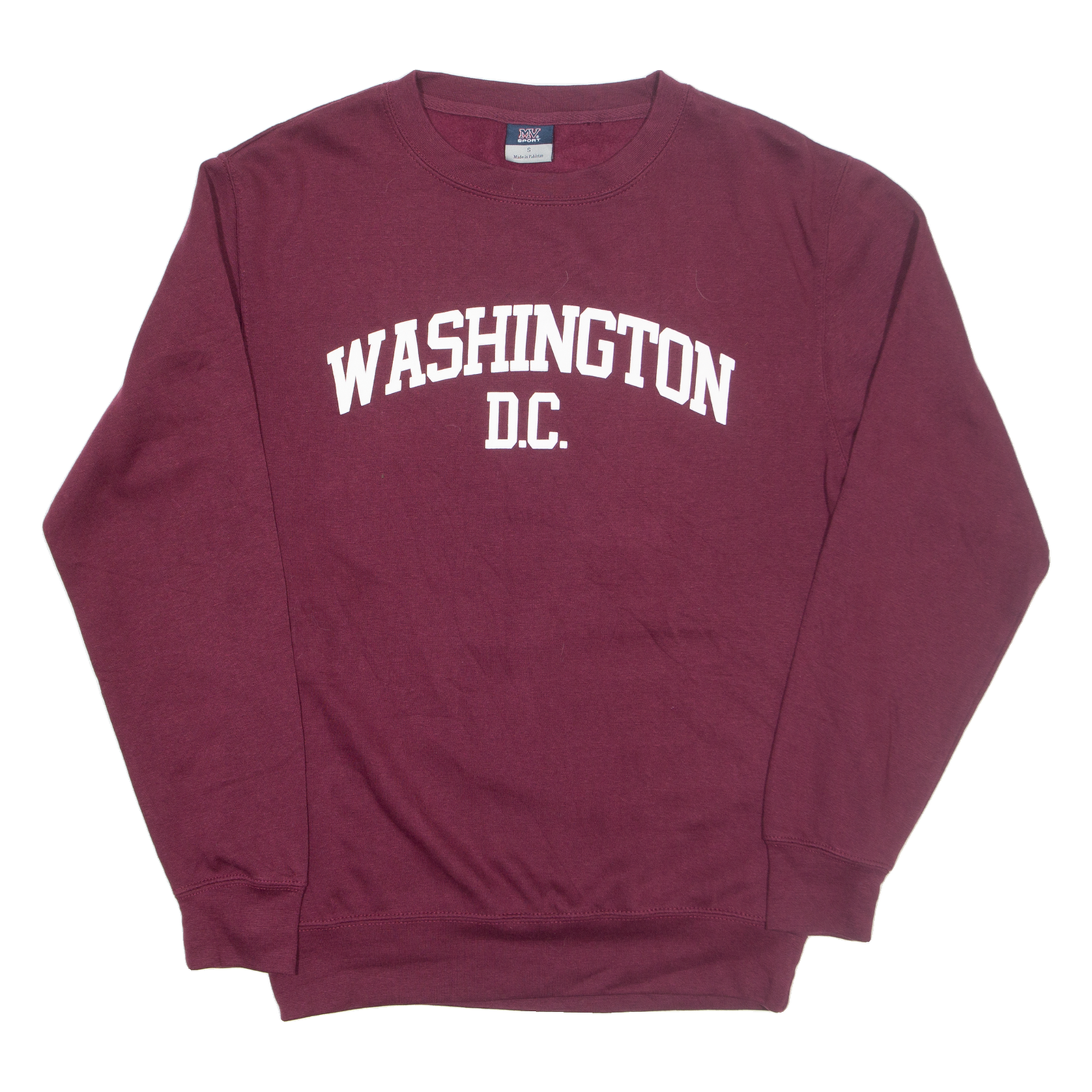 MV SPORT Washington D.C. Mens Sweatshirt Maroon USA S Refurbished - N/A refurbished available on Cerqular