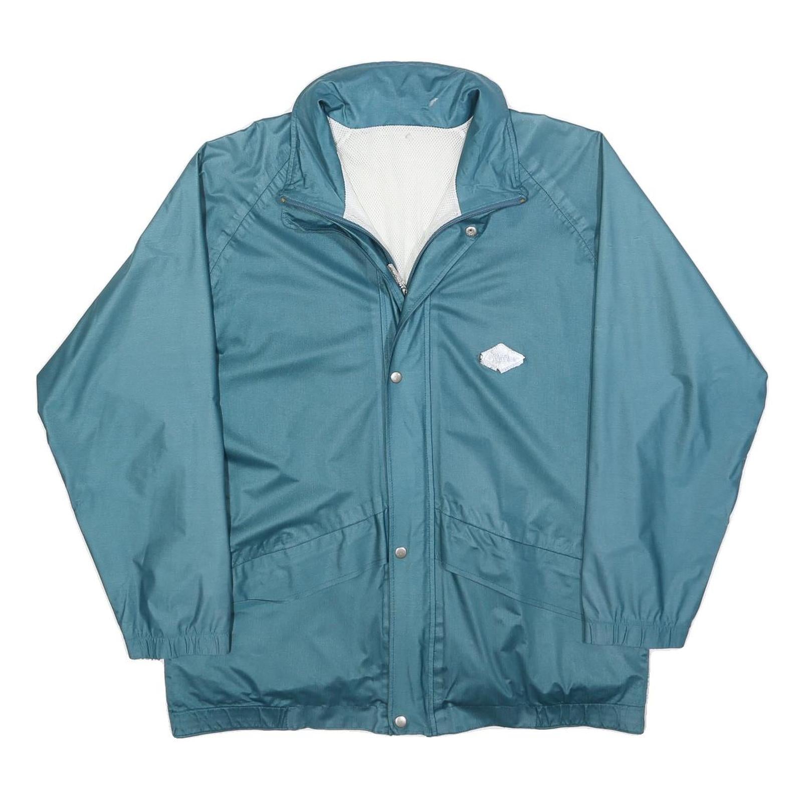 LOFFLER Mens Blue Polyester Blend Zip Jacket M Plain Lightweight Casual Refurbished - N/A refurbished available on Cerqular