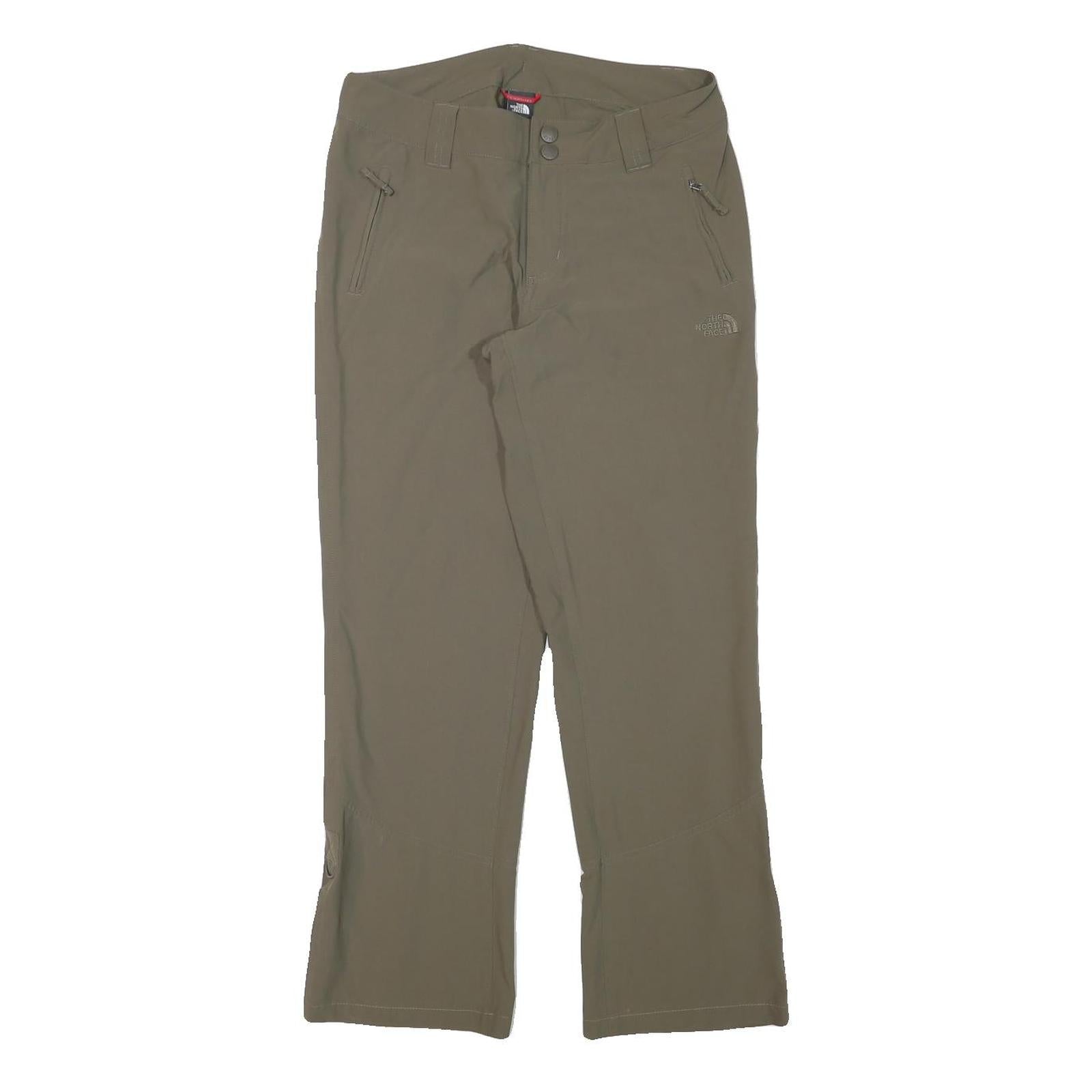 THE NORTH FACE Womens Polyester Blend Khaki Regular Fit Straight Leg Trousers Refurbished - N/A refurbished available on Cerqular
