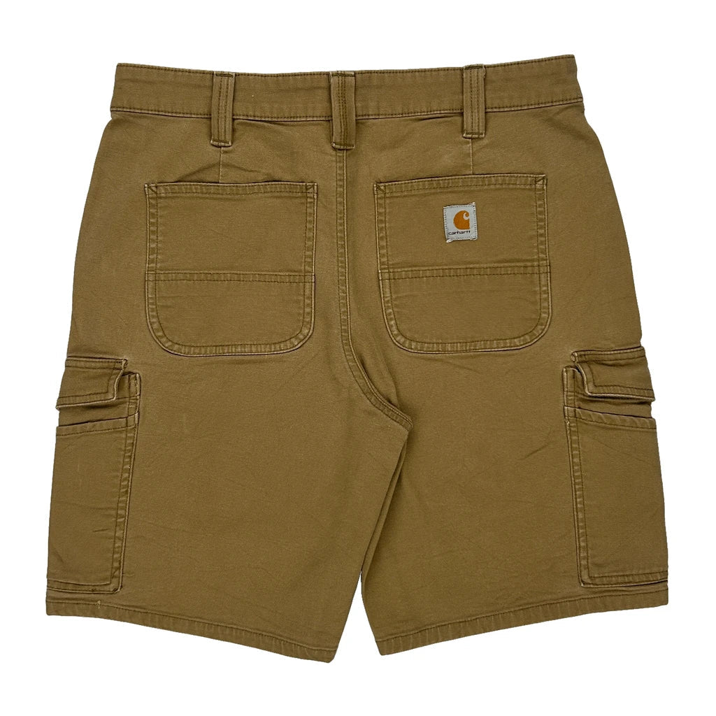 Carhartt Cargo Shorts - 30W UK 10 Brown Cotton Refurbished - Thrifted (note: this is a term often used to describe second- refurbished available on Cerqular
