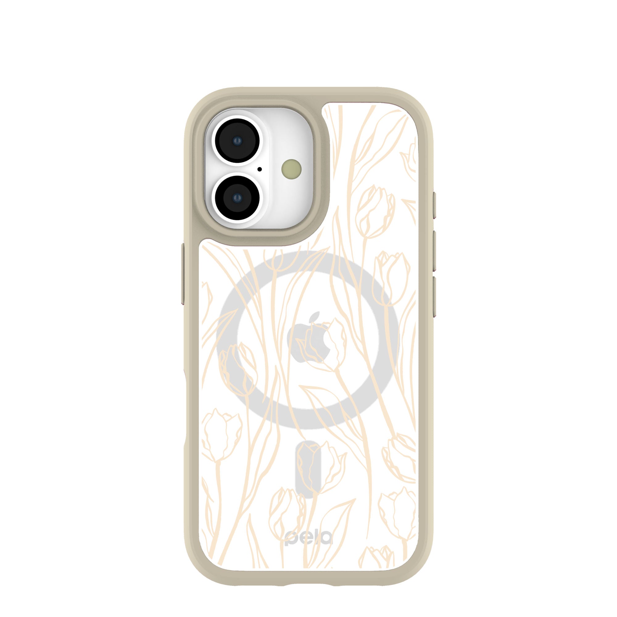 Clear Tulip Dune iPhone 17 Case With London Fog Ridge (MagSafe included) Refurbished - Pela Case refurbished available on Cerqular