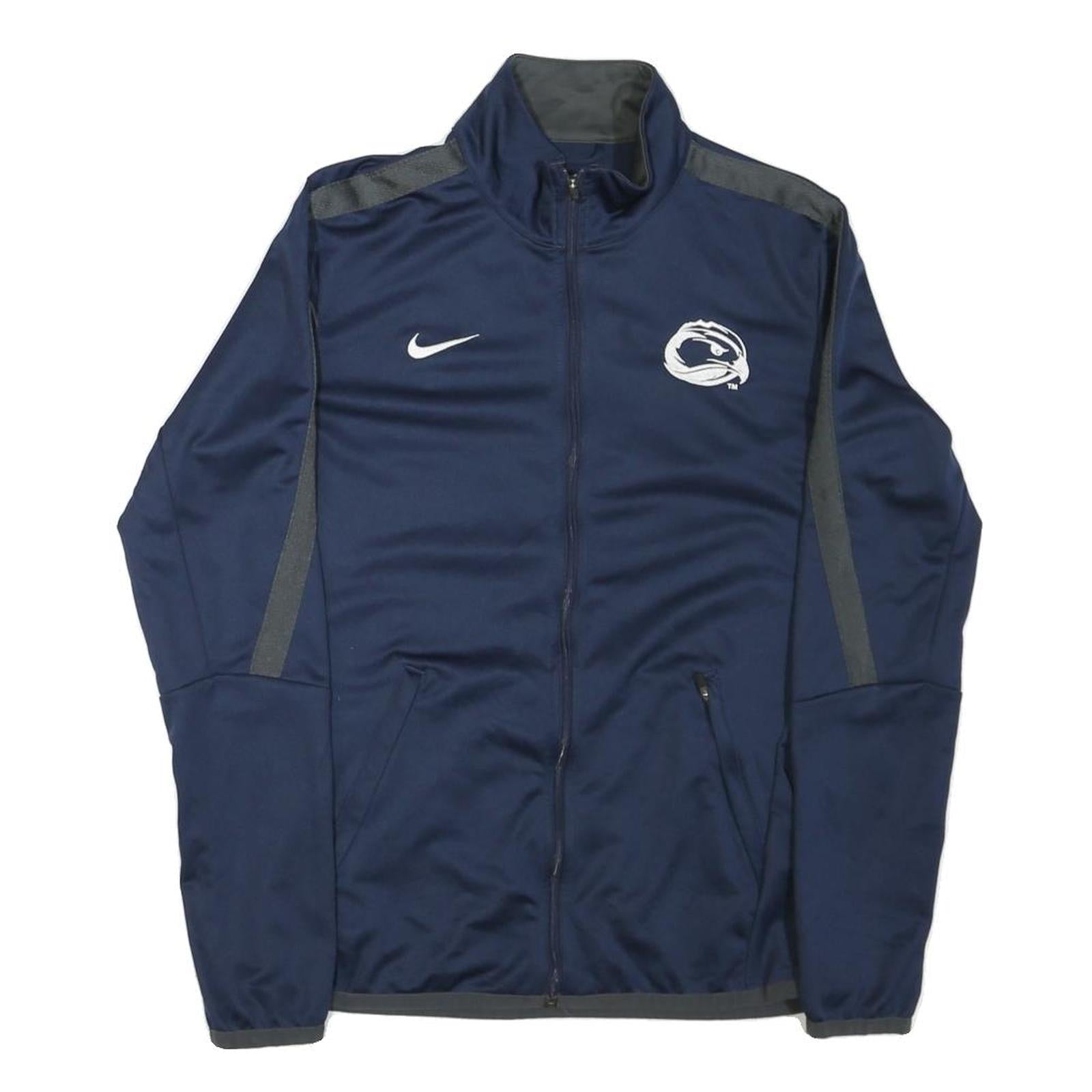 NIKE Mens Navy Blue Cross Country Track Zip Jacket S Polyester Blend Sportswear Refurbished - N/A refurbished available on Cerqular