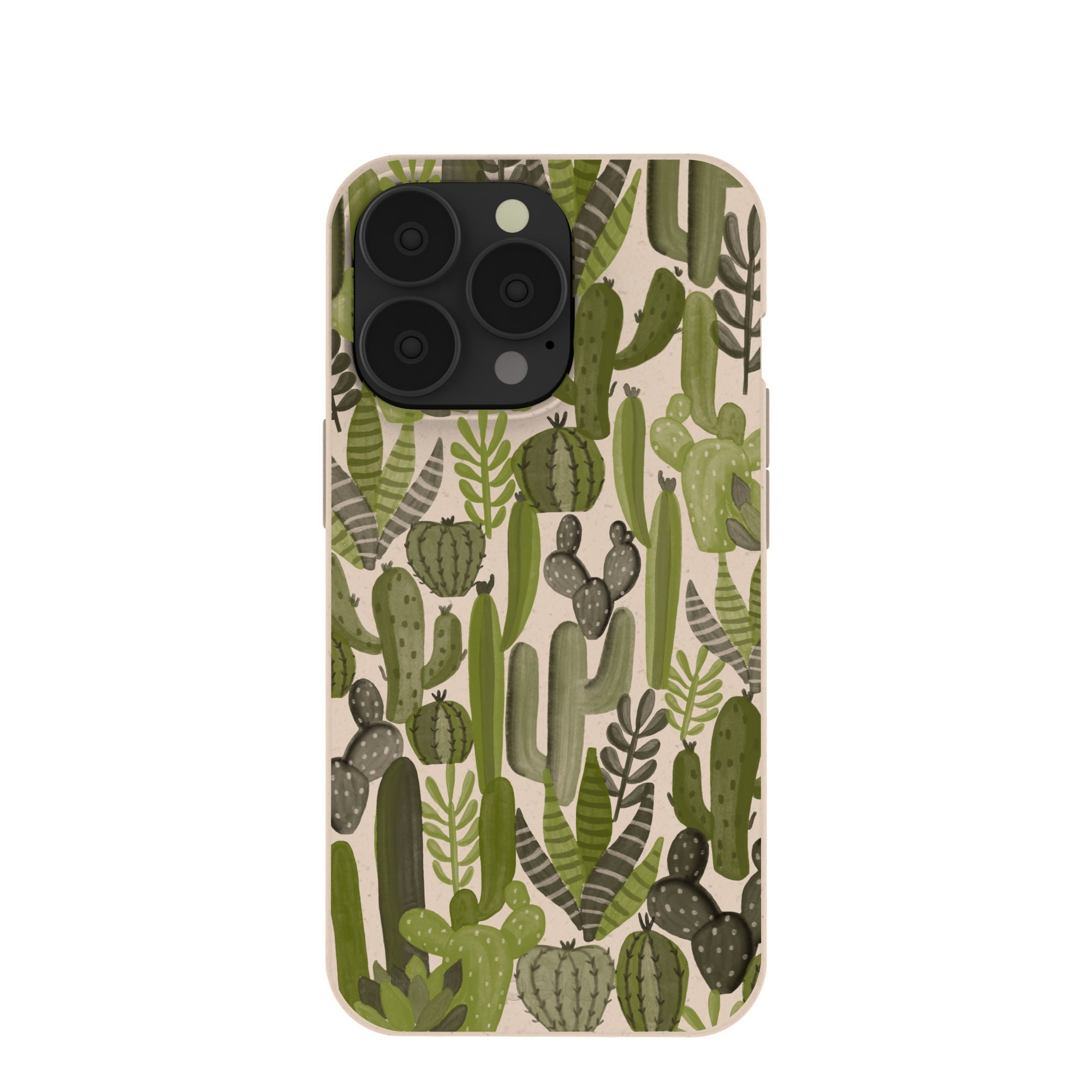 Seashell Succulent Cacti iPhone 13 Pro Case Refurbished - Pela Case refurbished available on Cerqular