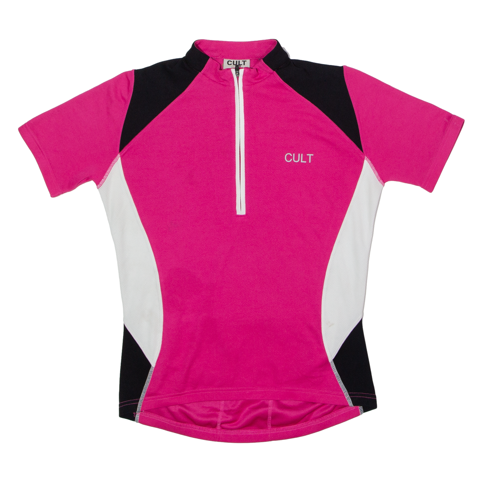 CULT Cycling Womens Jersey Pink 1/4 Zip UK 12 Refurbished - N/A refurbished available on Cerqular