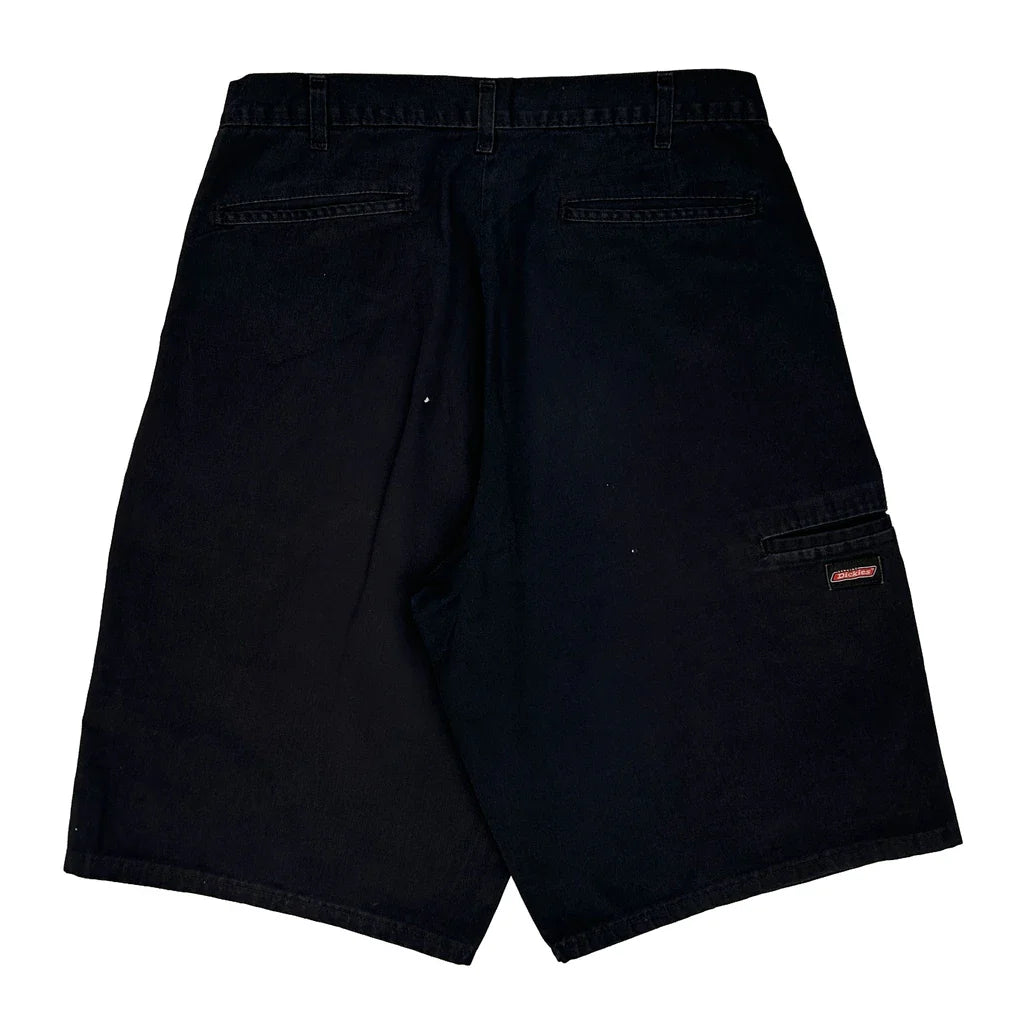 Dickies Cargo Shorts - 36W 11L Black Cotton Refurbished - Thrifted (note: this is a term often used to describe second- refurbished available on Cerqular
