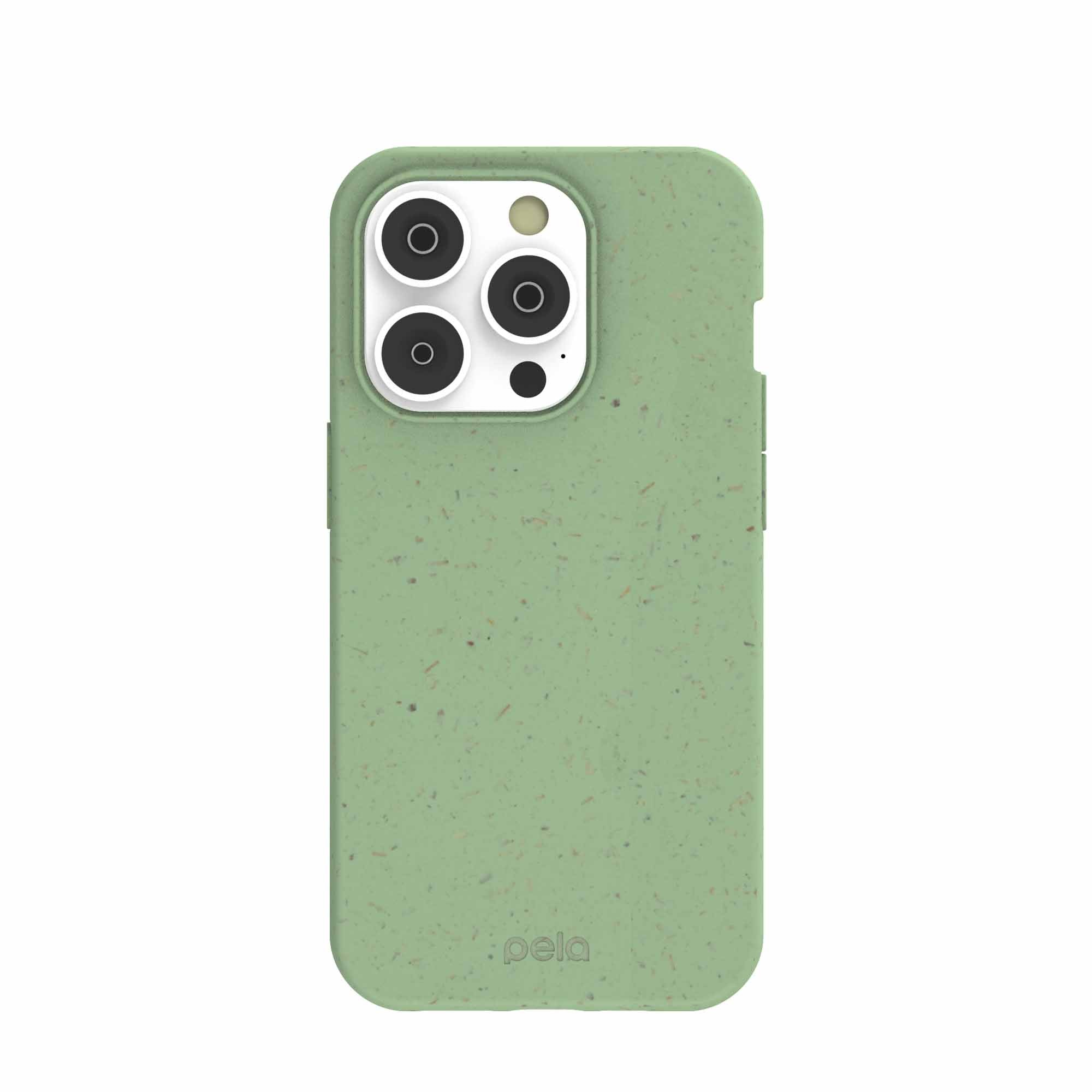 Sage Green iPhone 14 Pro Case Refurbished - Pela Case refurbished available on Cerqular