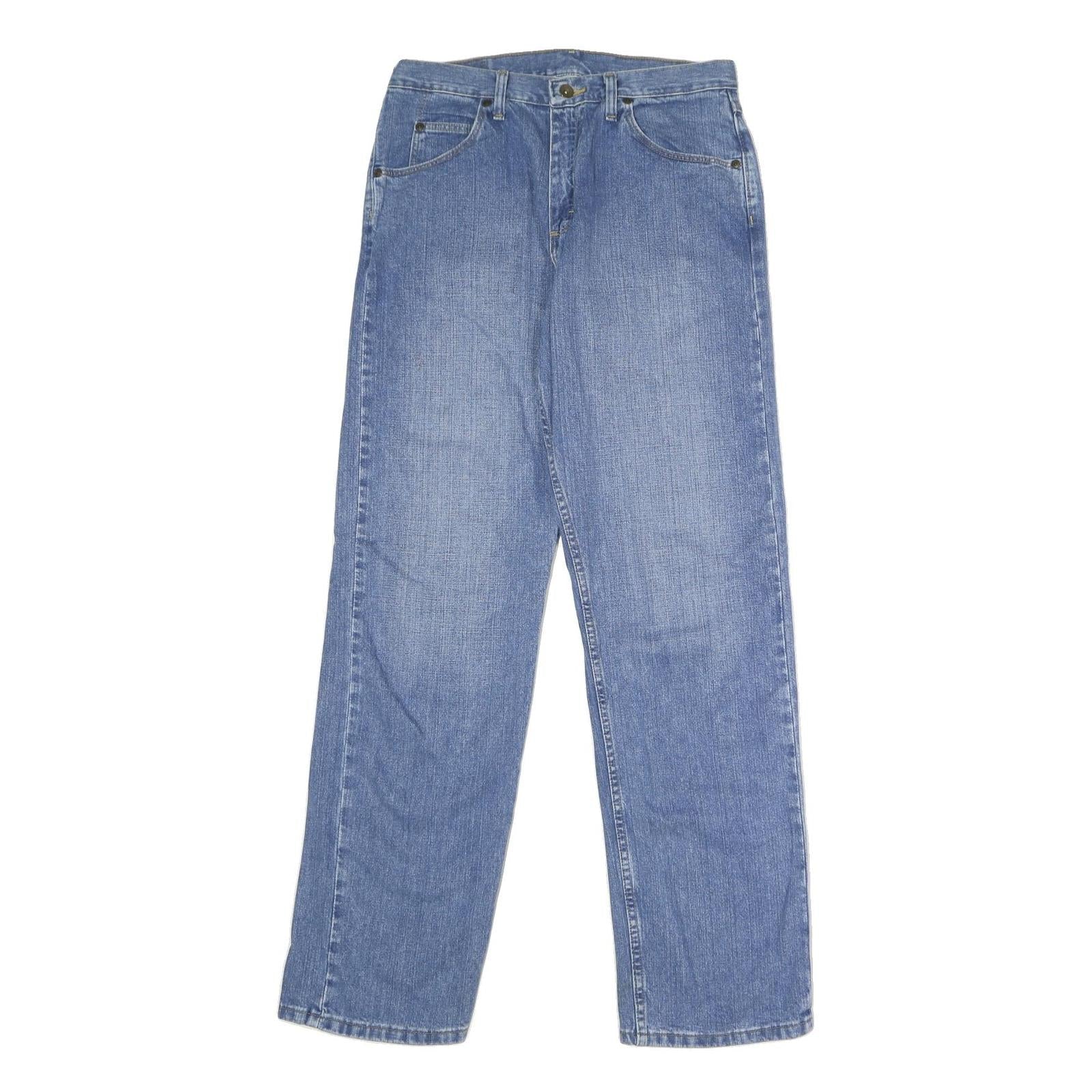 WRANGLER Mens Regular Blue Denim Jeans W32 L34 Classic Zip Cotton Casual Refurbished - N/A refurbished available on Cerqular