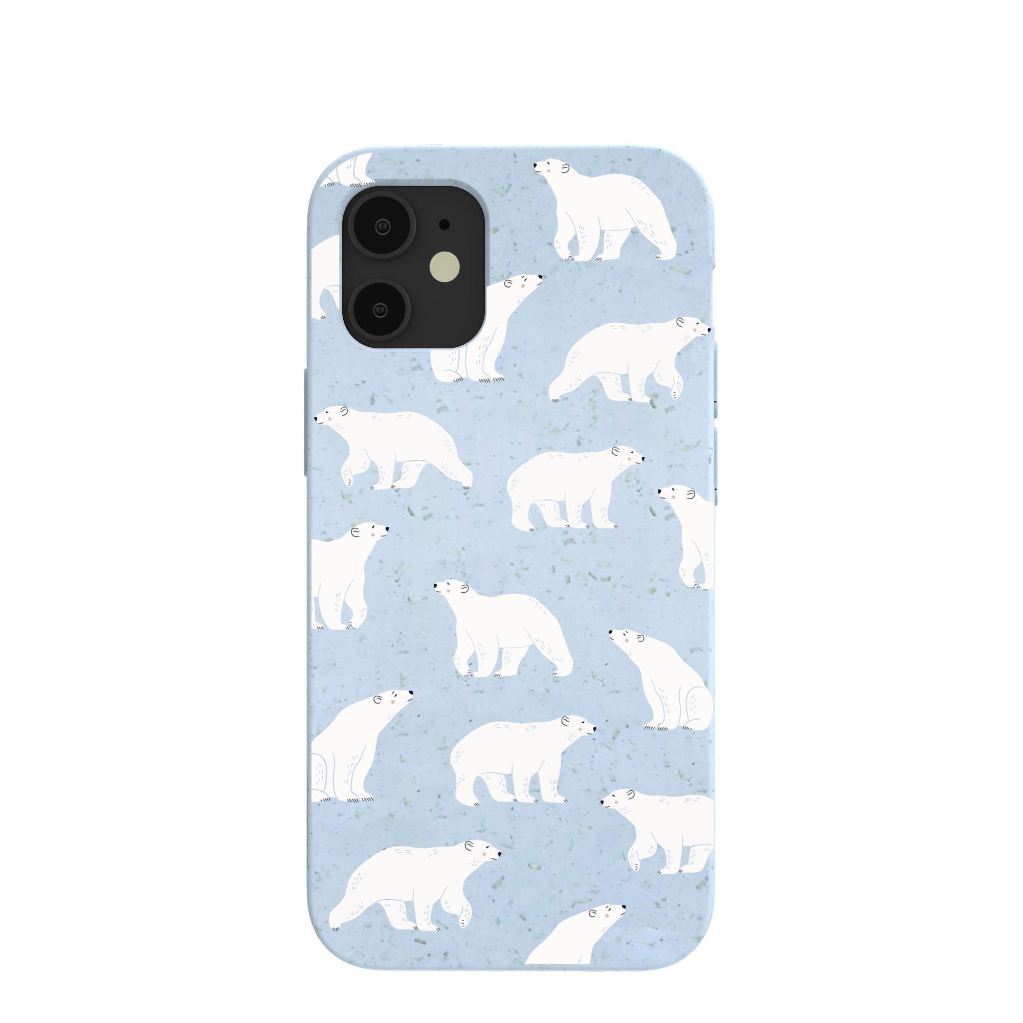 Powder Blue Ice Bears iPhone 12 Mini Case Refurbished - Pela Case refurbished available on Cerqular