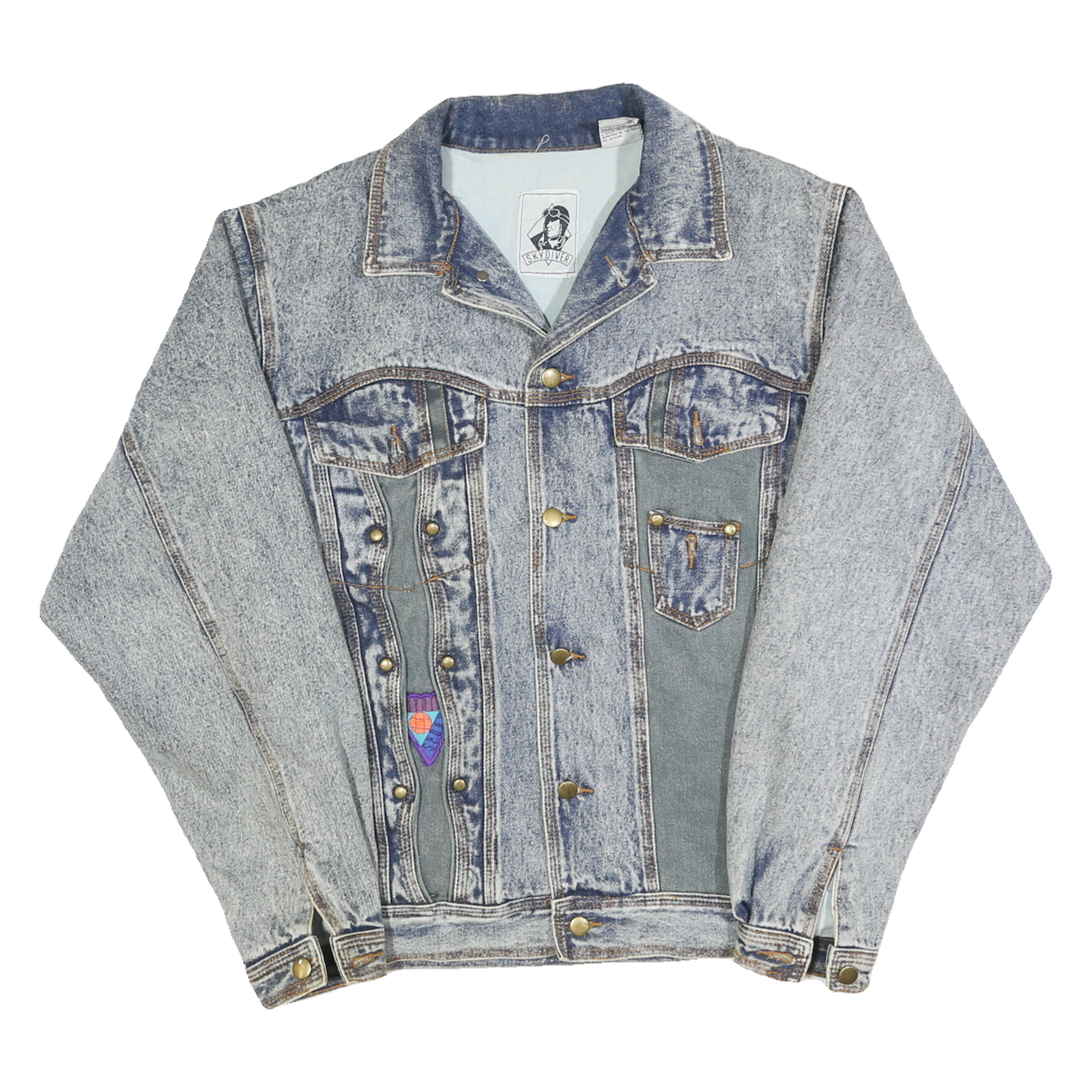 Buy SKYDIVER Womens Blue Denim Button Jacket M Cotton Acid Wash Stylish Refurbished - $32.49 SKYDIVER Womens Blue Denim Button Jacket M Cotton Acid Wash Stylish Refurbished - N/A refurbished available on Cerqular