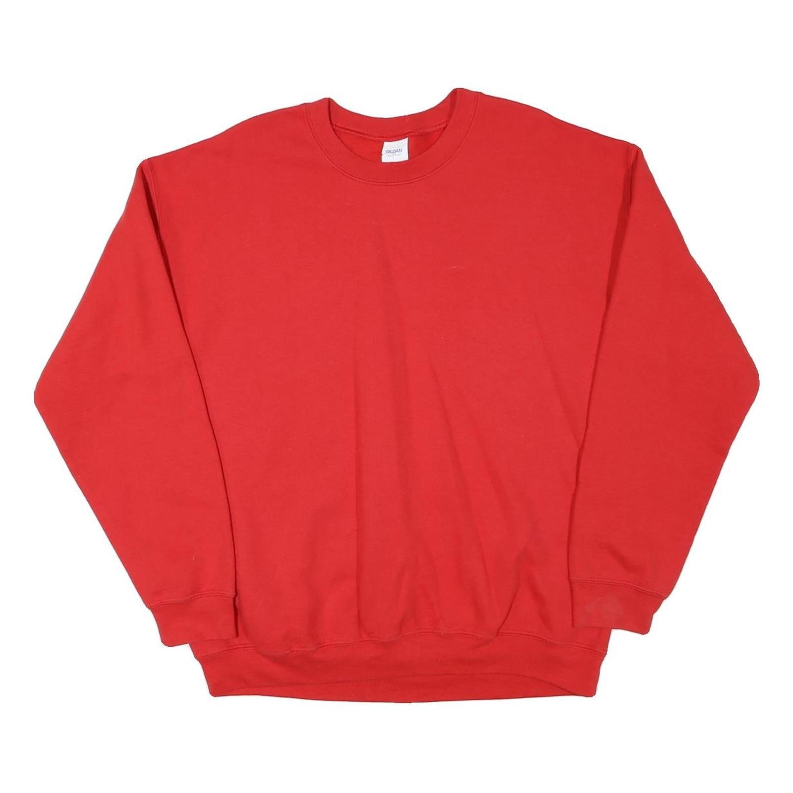 Buy GILDAN Mens Red Cotton Blend Sweatshirt L Crew Neck Long Sleeve Plain Pullover Refurbished - $27.29 GILDAN Mens Red Cotton Blend Sweatshirt L Crew Neck Long Sleeve Plain Pullover Refurbished - N/A refurbished available on Cerqular