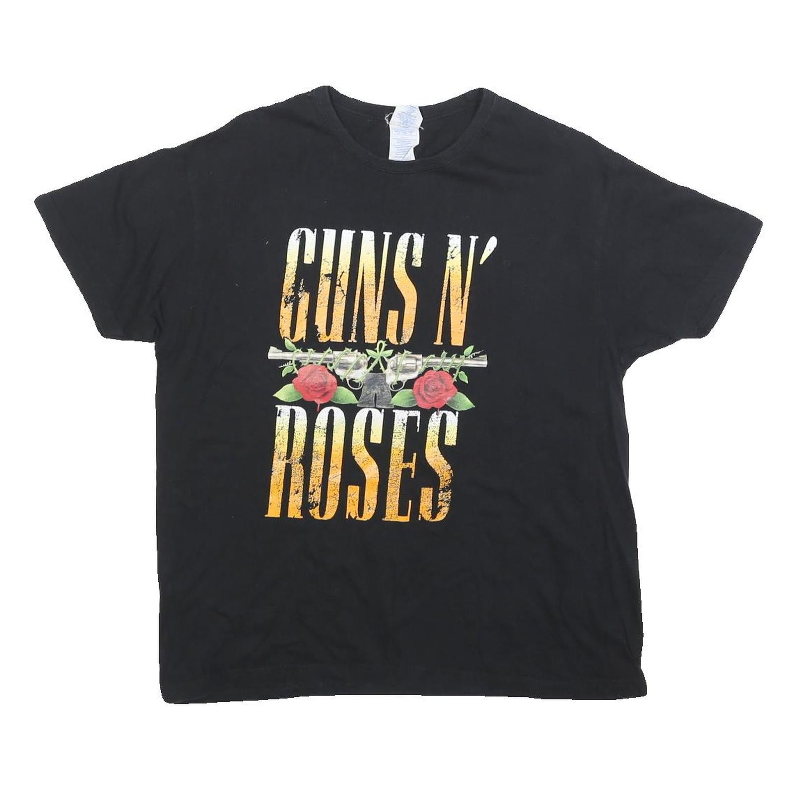 THK Womens Black Guns N Roses Graphic T-Shirt M Short Sleeve Crew Neck Refurbished - N/A refurbished available on Cerqular
