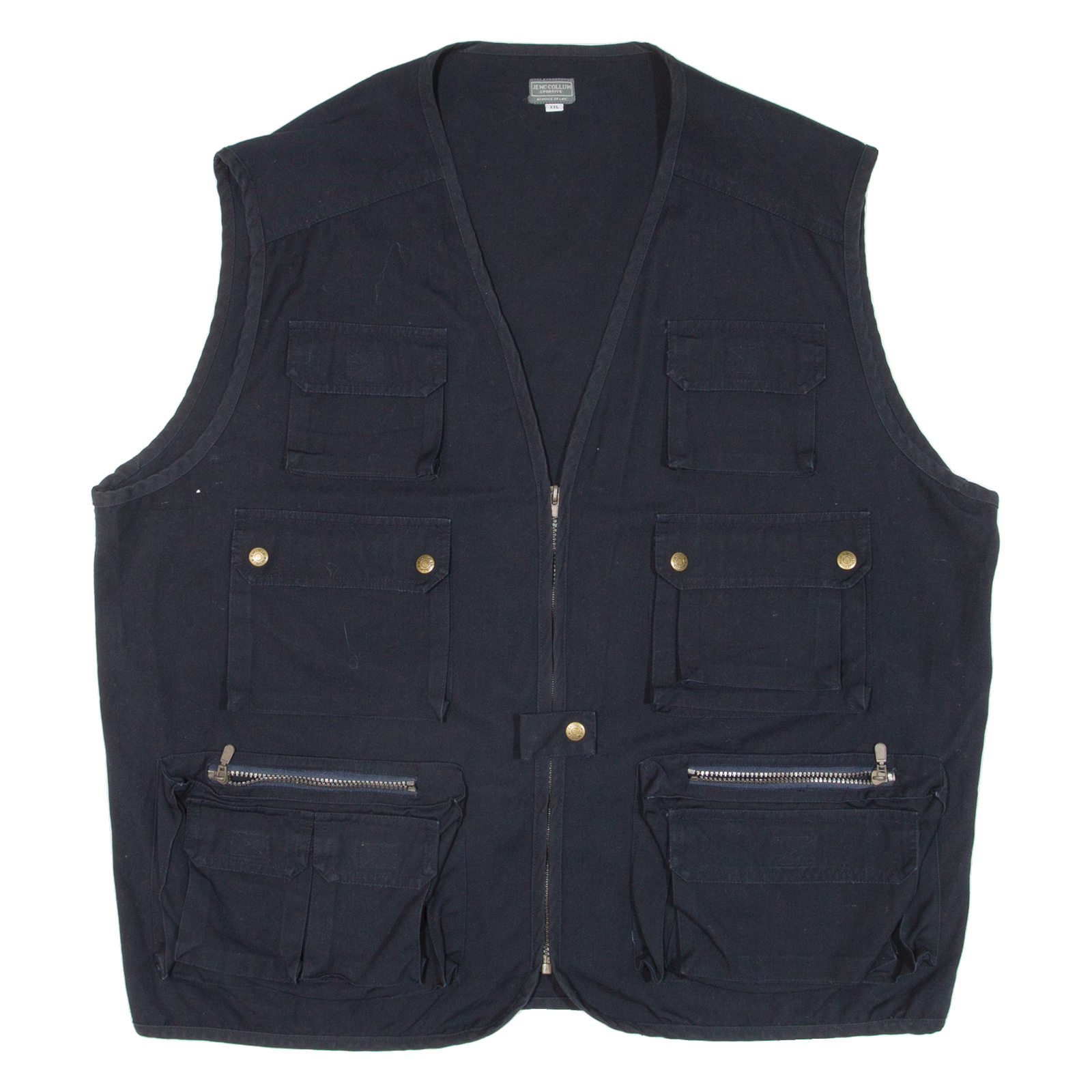 JOE MCCOLLUM Mens Gilet Blue 2XL Refurbished - N/A refurbished available on Cerqular