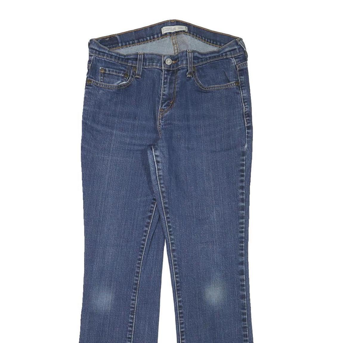 LEVI'S 505 Womens Jeans Blue Regular Straight Denim Medium W30 L30 Classic Fit Refurbished - N/A refurbished available on Cerqular