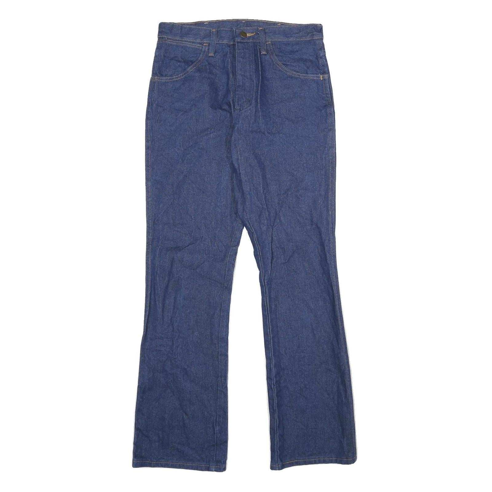 WRANGLER Mens Jeans Blue Regular Straight Denim Medium W30 L32 Classic Fit Zip Refurbished - N/A refurbished available on Cerqular