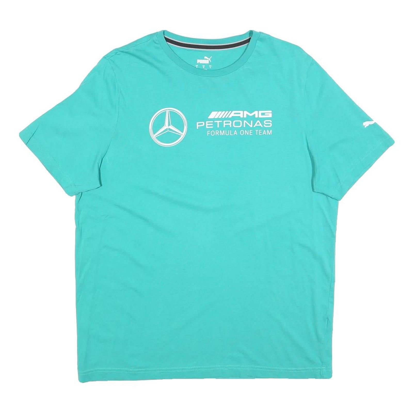 PUMA Mens Blue Formula One Team T-Shirt L Short Sleeve Crew Neck AMG Petronas Refurbished - N/A refurbished available on Cerqular