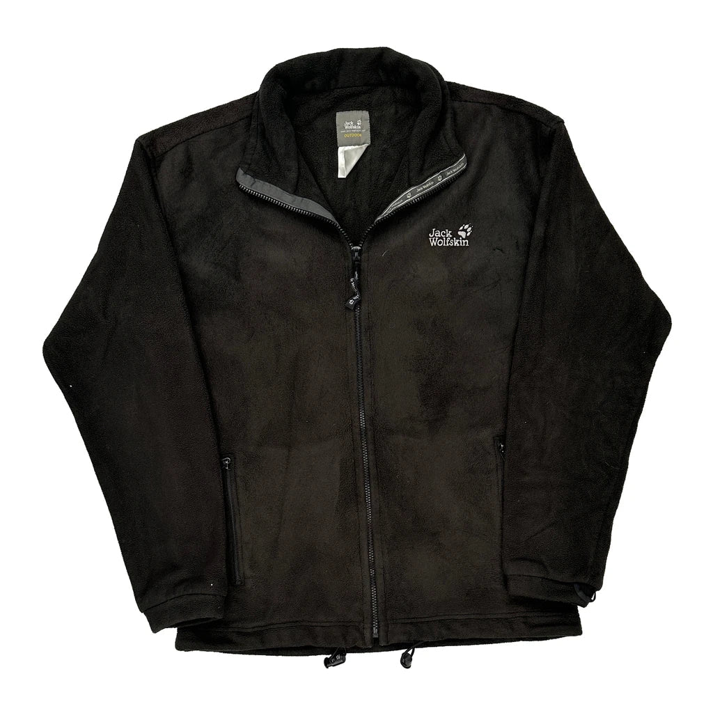 Buy Jack Wolfskin Fleece Jacket - Medium Black Polyester Refurbished - $44.61 Jack Wolfskin Fleece Jacket - Medium Black Polyester Refurbished - Thrifted (note: this is a term often used to describe second- refurbished available on Cerqular