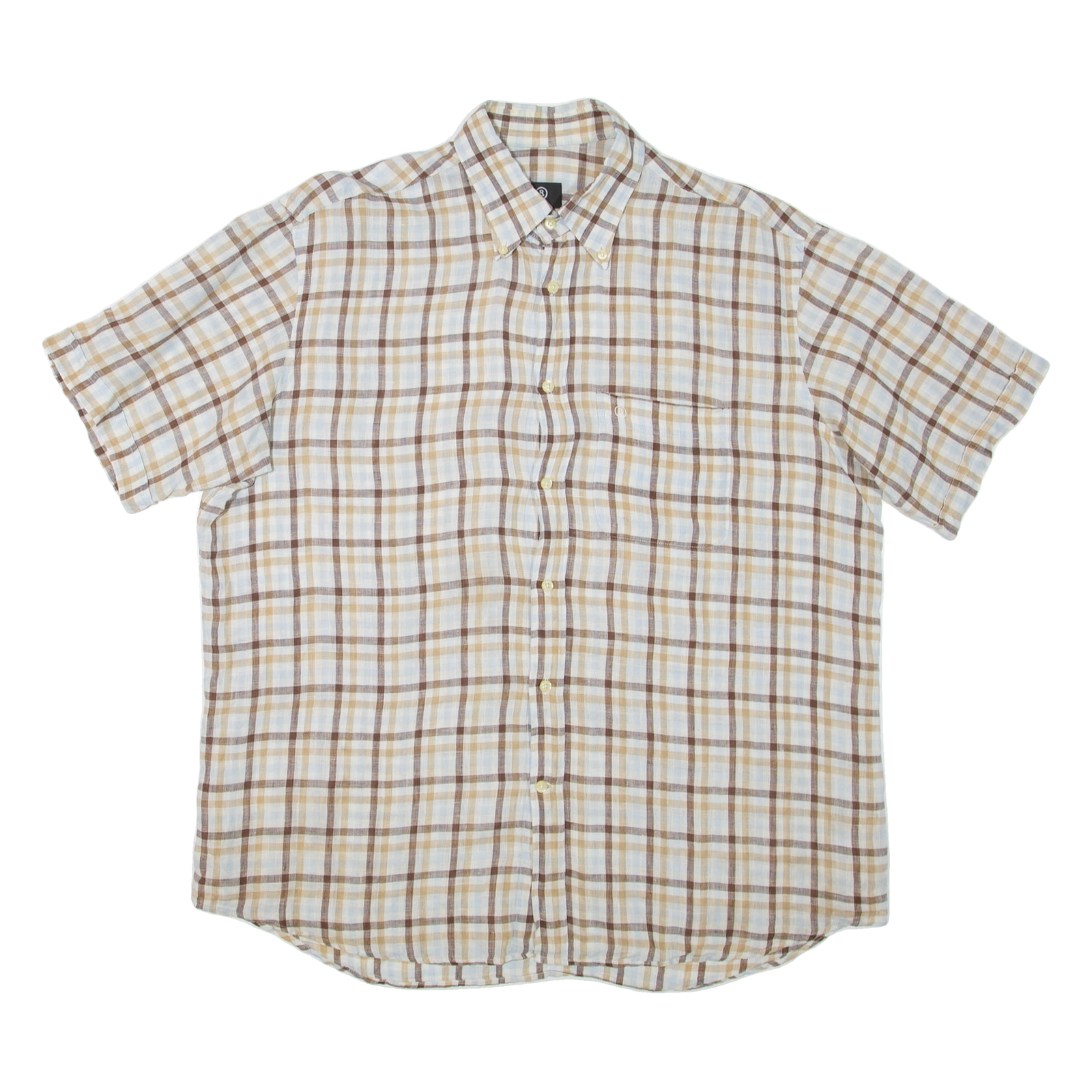 BOGNER Mens Shirt Brown Check XL Refurbished - N/A refurbished available on Cerqular